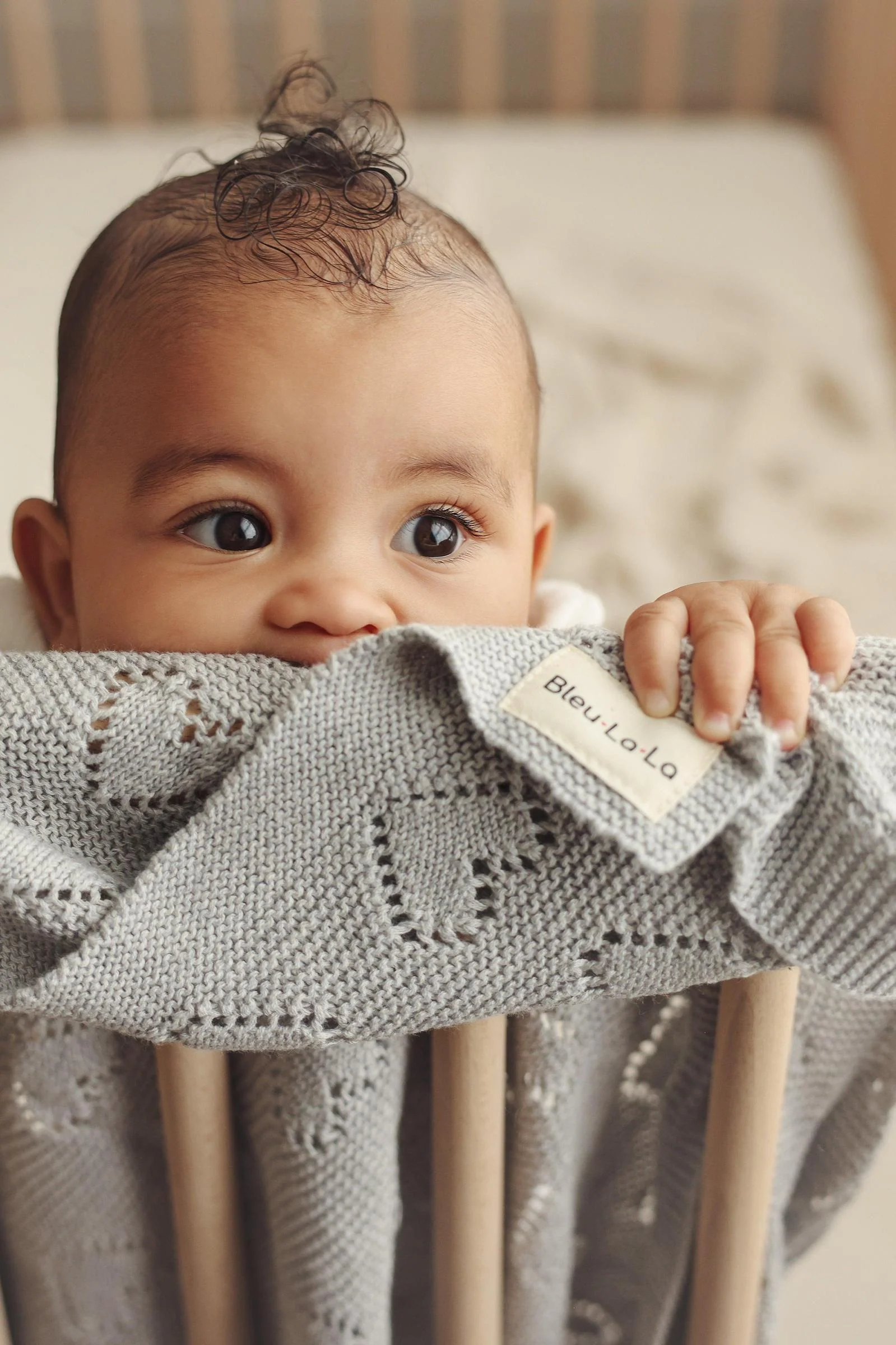 Knit Heart Luxury Swaddle Blanket, 100% OEKO Tex Pima Cotton - Image 14