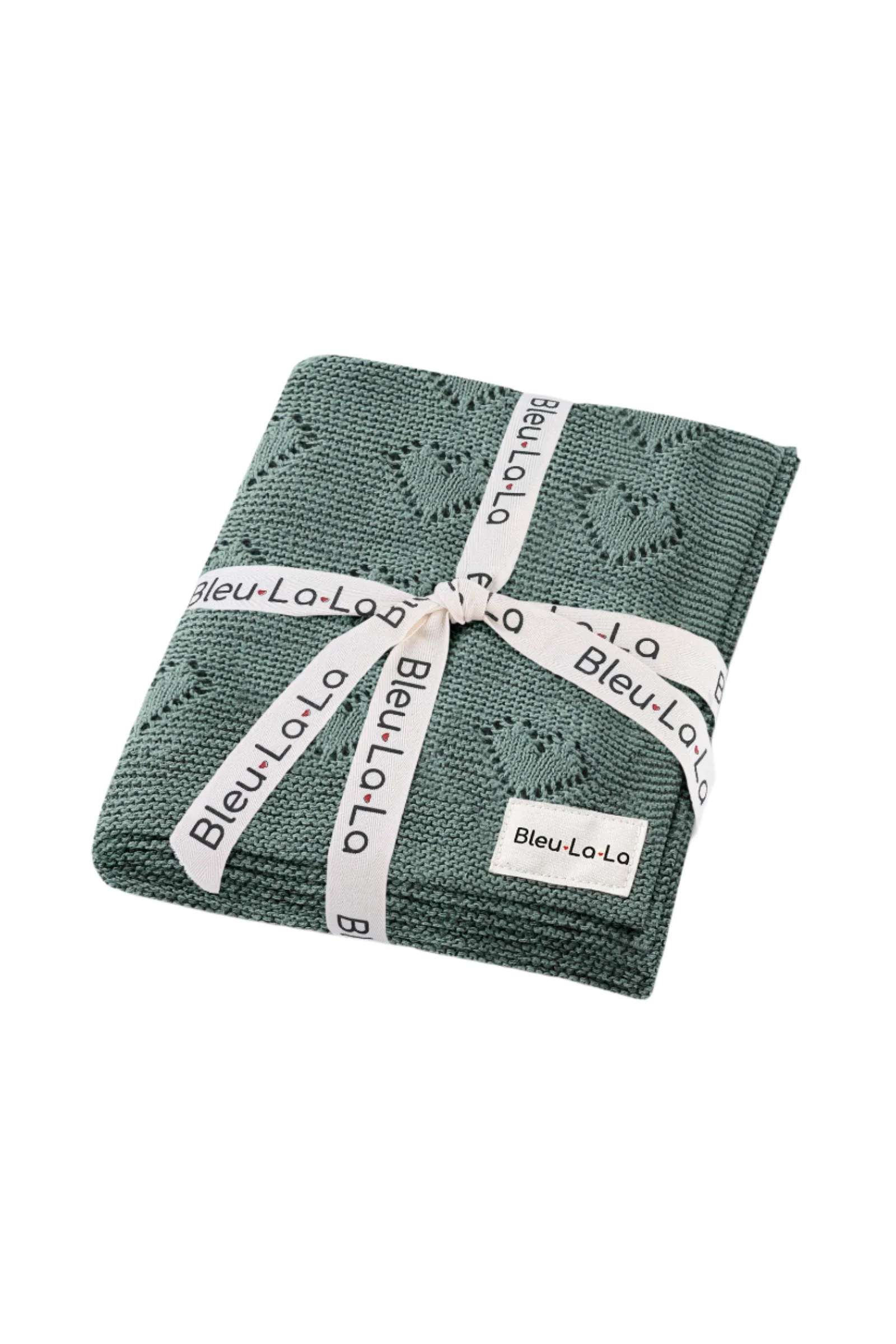 Knit Heart Luxury Swaddle Blanket, 100% OEKO Tex Pima Cotton - Image 4