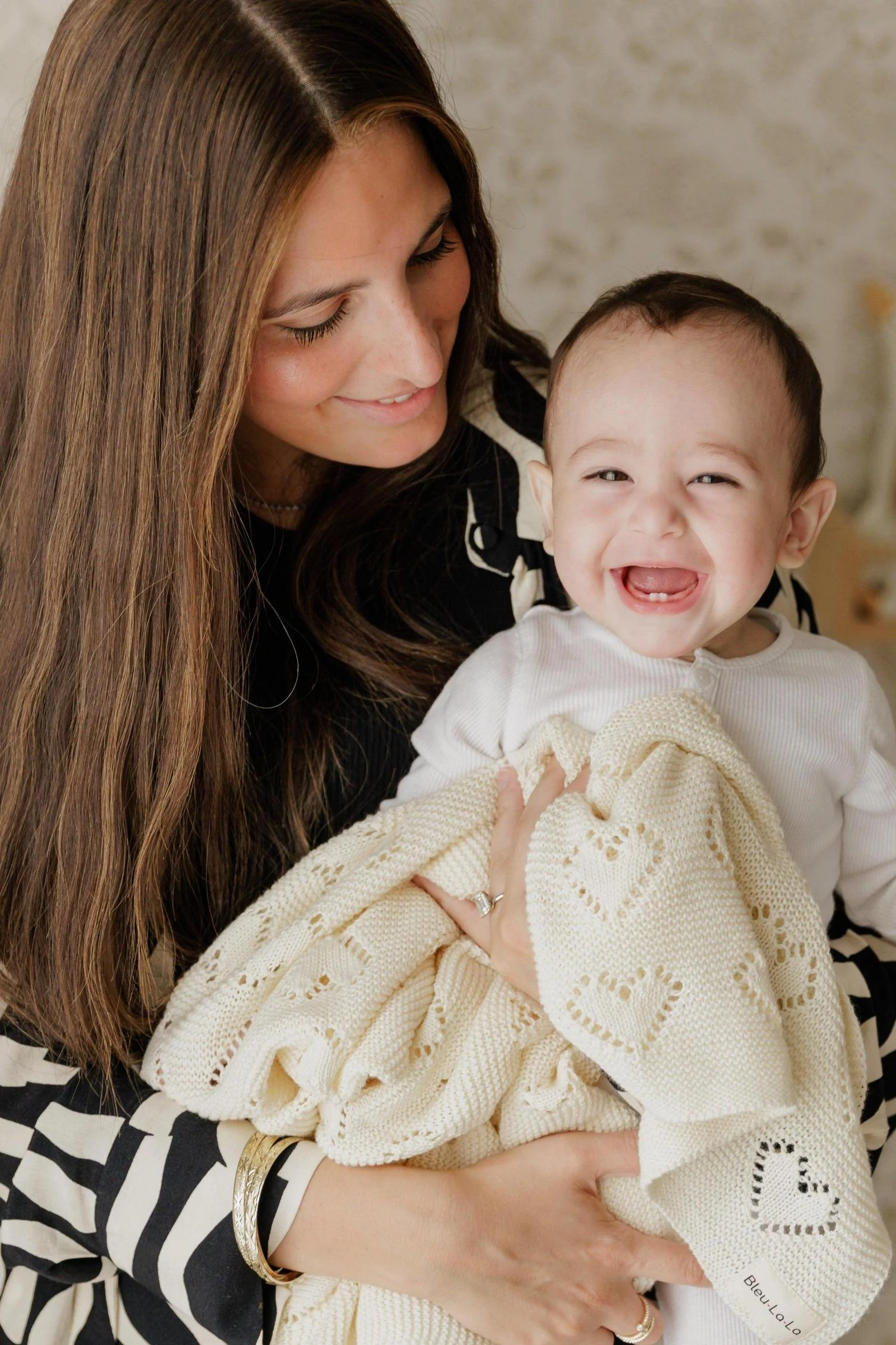 Knit Heart Luxury Swaddle Blanket, 100% OEKO Tex Pima Cotton - Image 9