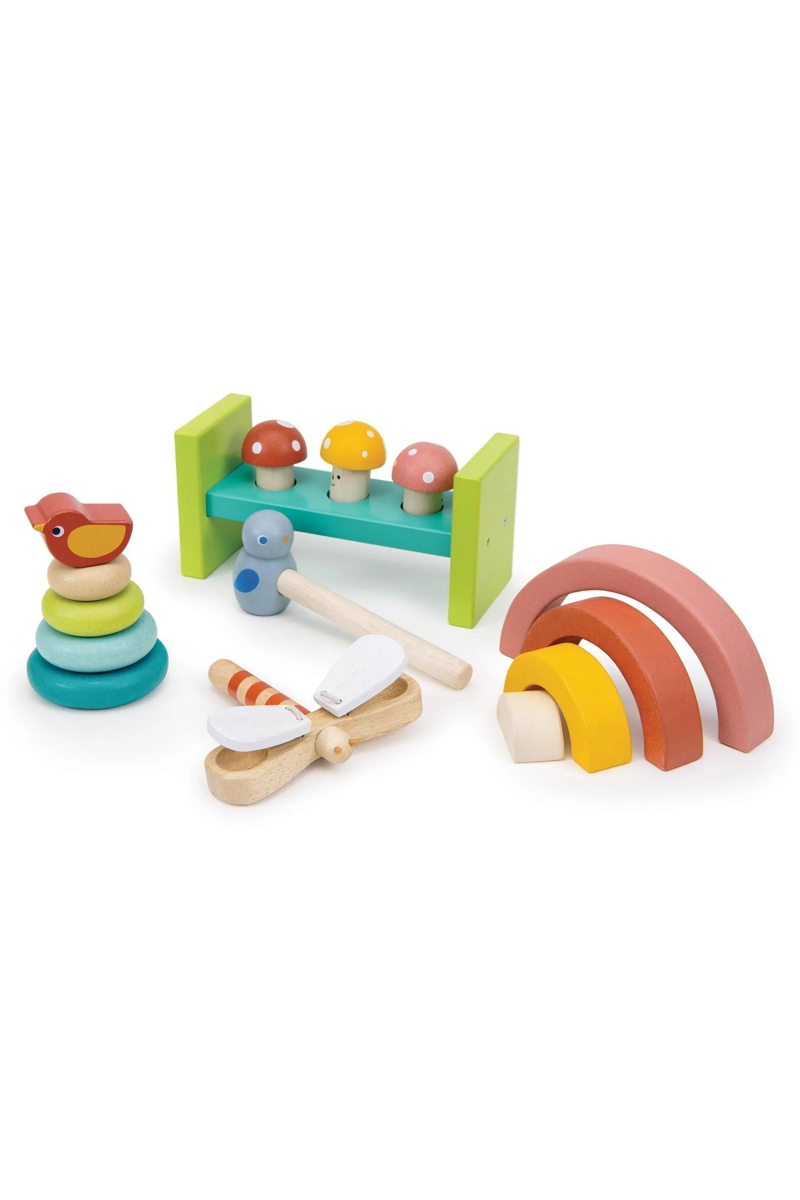Mentari Wooden Toys, 18 Months Garden Playtime Set