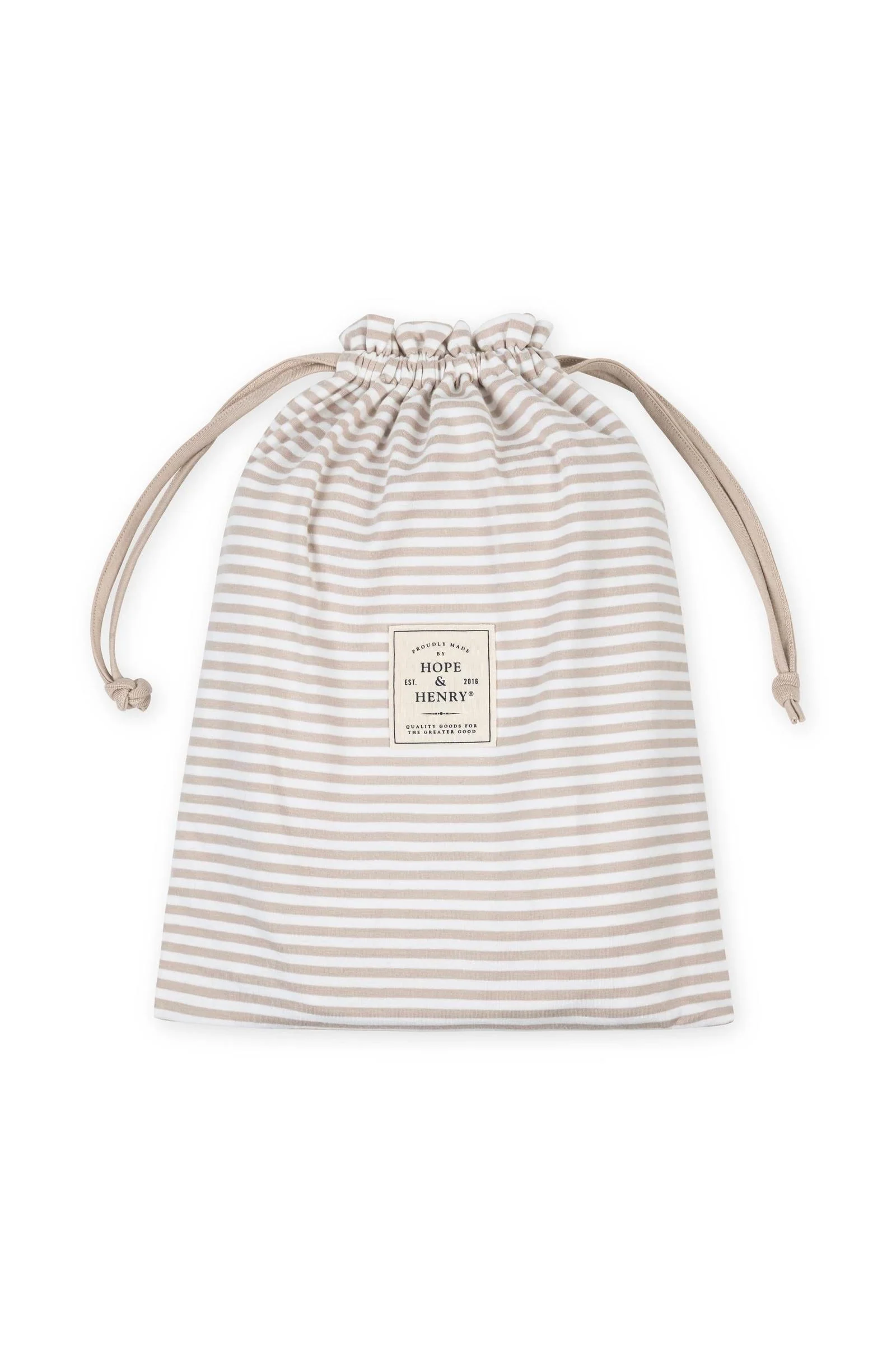 Hope & Henry 3-Piece Organic Cotton Knit Gift Set for Babies, White & Taupe, 0-12M - Image 7