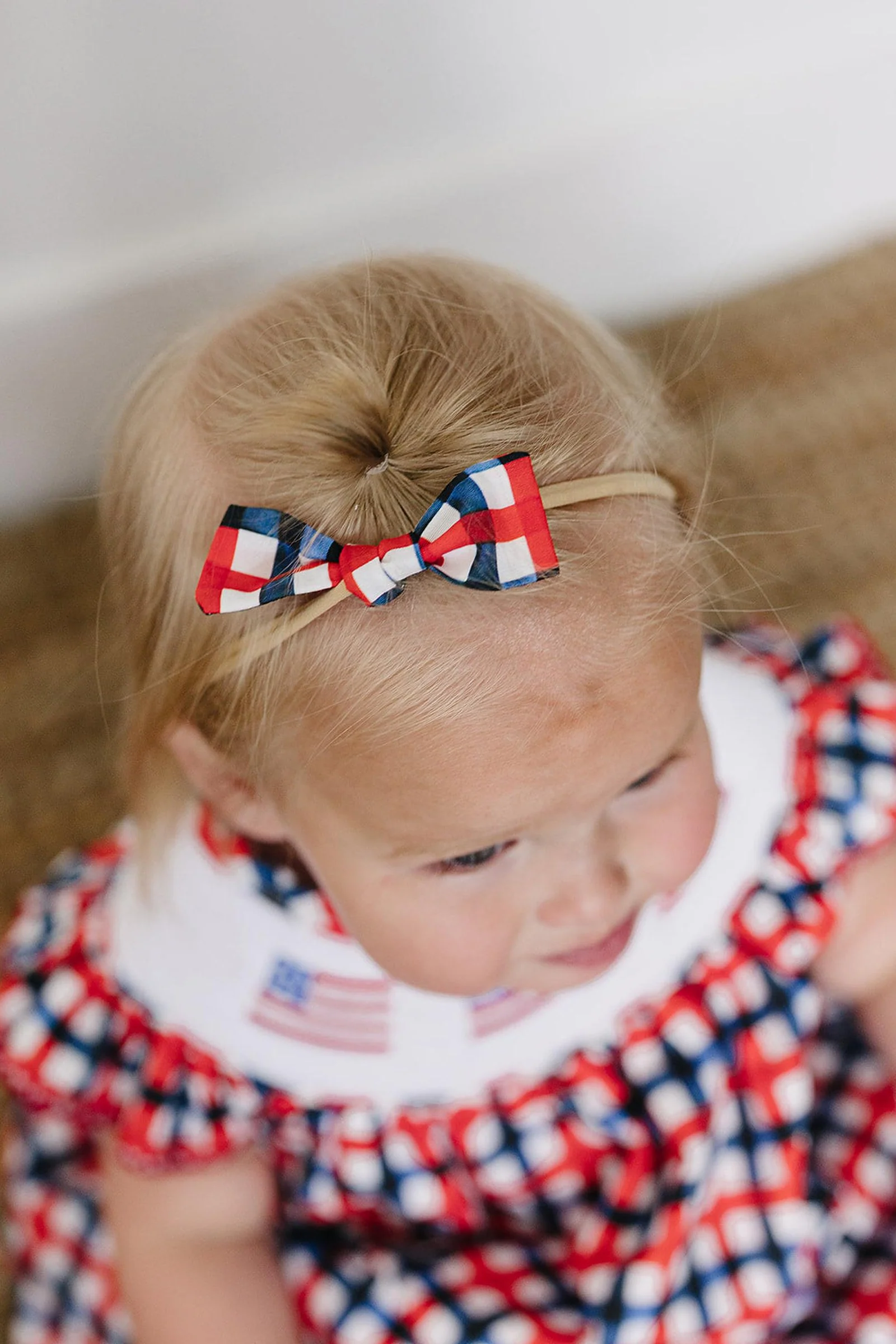 All American Plaid Hair Bows - Image 4