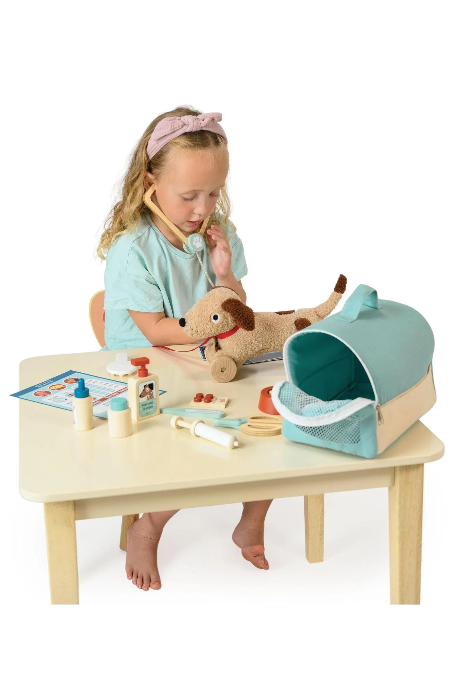 Tender Leaf Wooden Toys, Animal Rescue Vet Case - Image 2