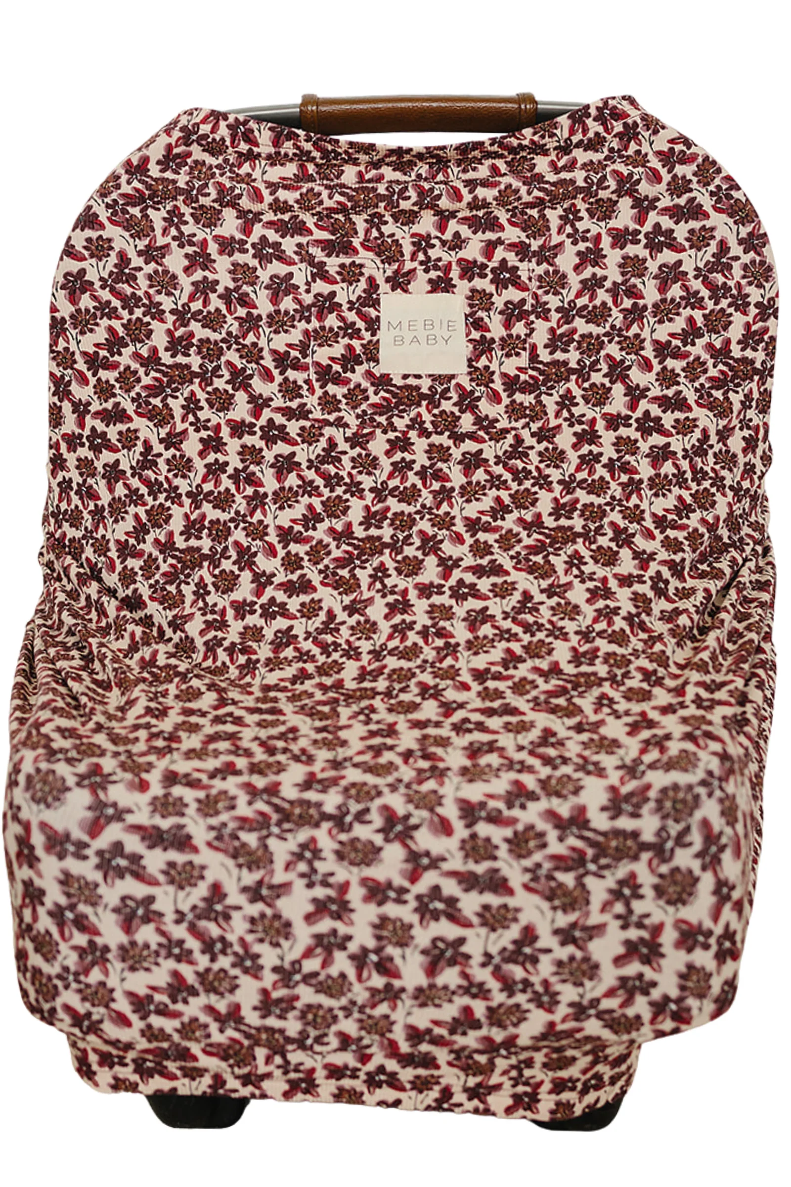 Antique Floral Ribbed Bamboo Multi-Use Cover & Nursing Cover, Newborn - Image 2