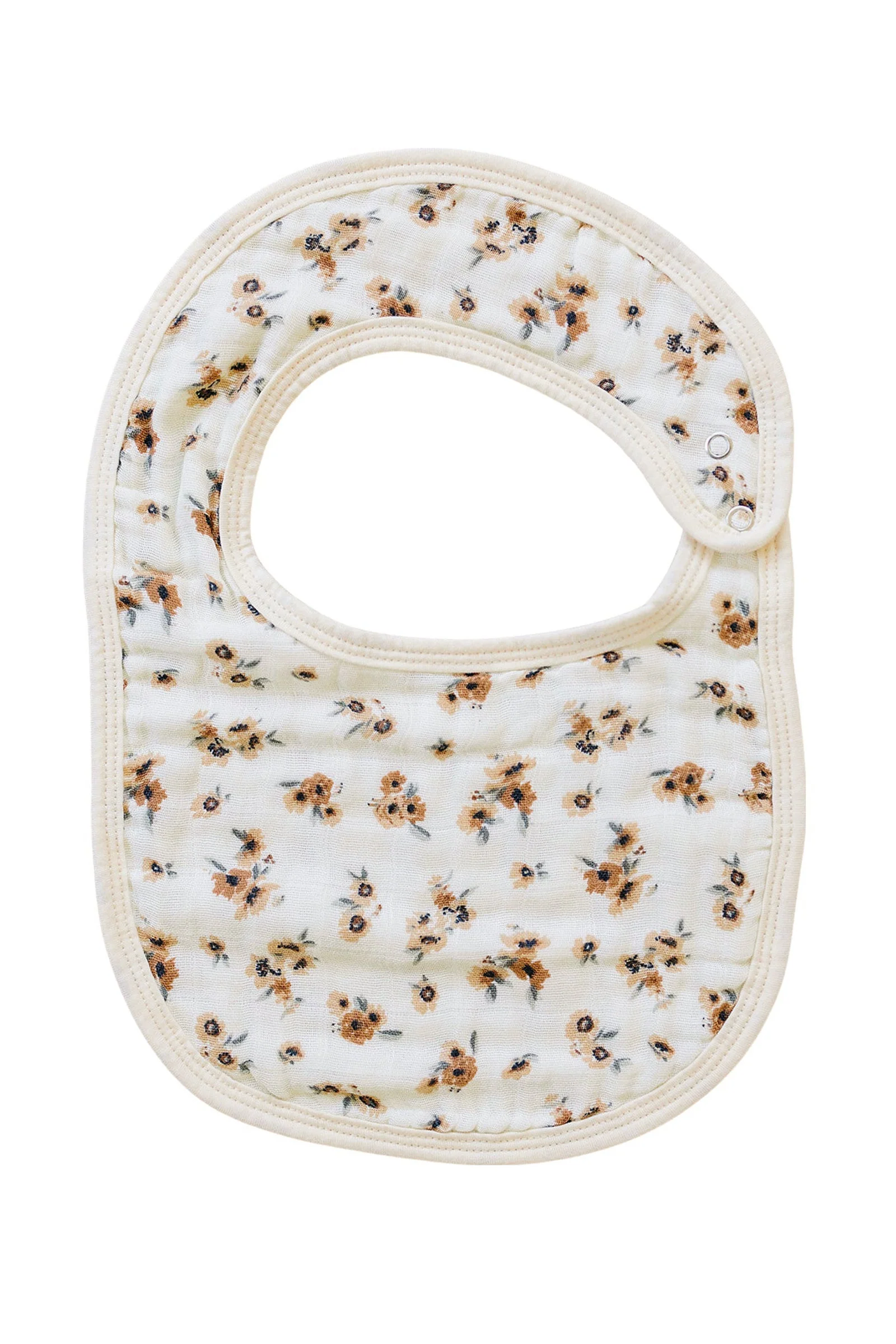 Mebie Baby Autumn Bloom Classic Muslin Bib, 100% Cotton, Baby Essentials - Image 2