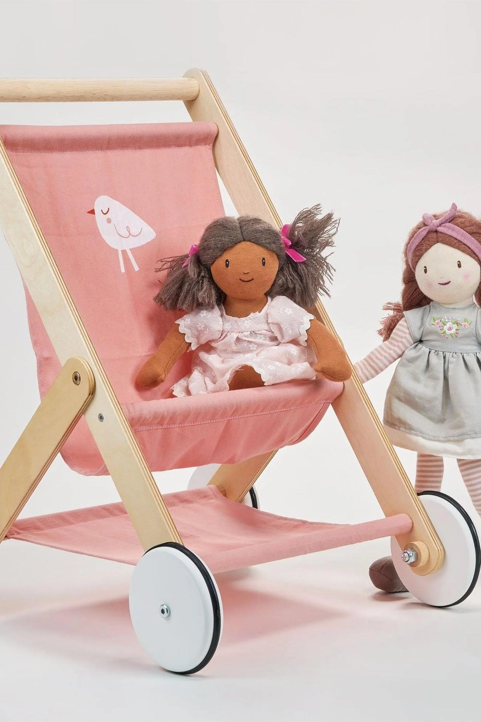 Mentari Wooden Toys, Baby Doll Stroller - Image 3