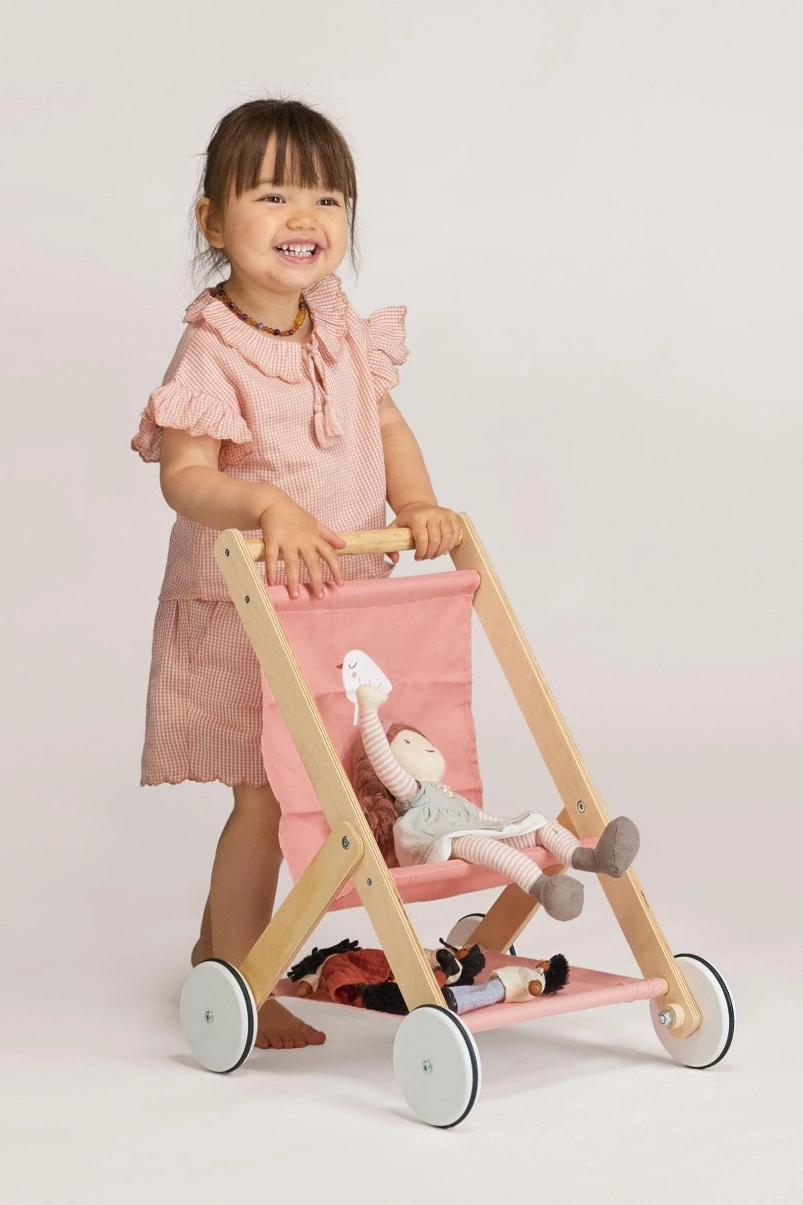 Mentari Wooden Toys, Baby Doll Stroller - Image 4
