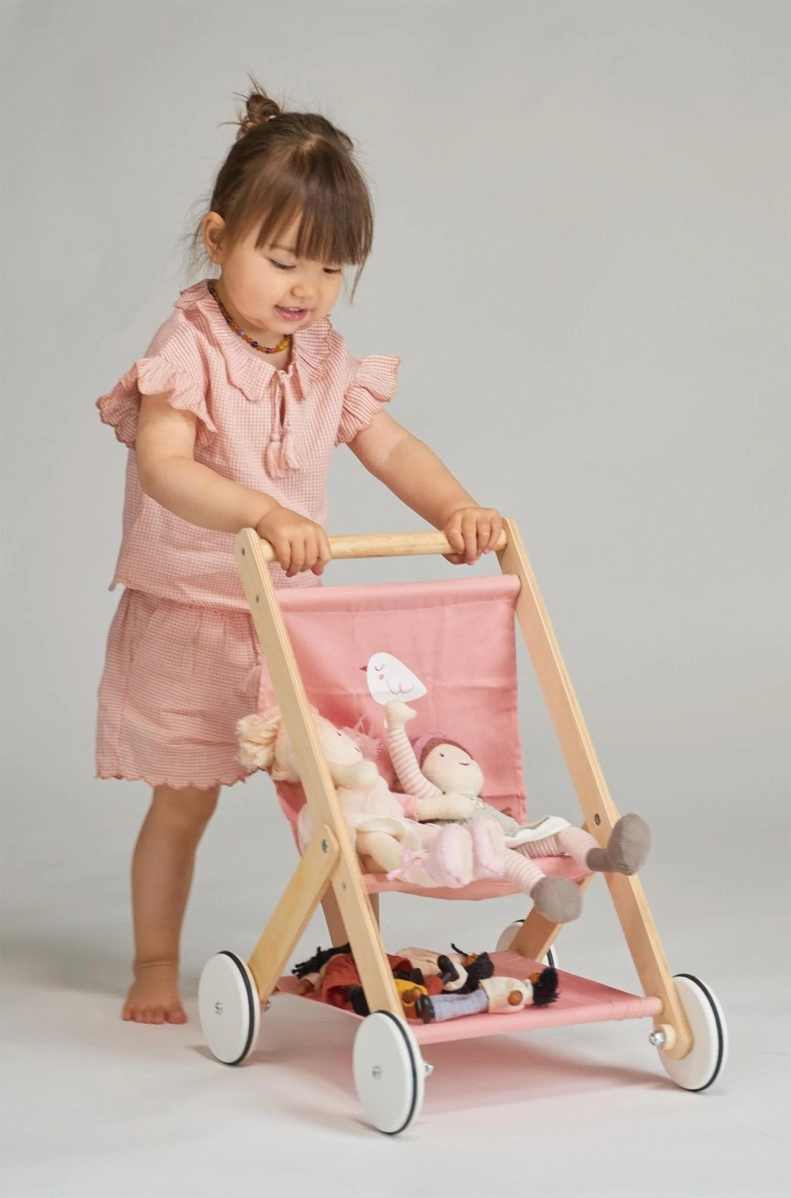 Mentari Wooden Toys, Baby Doll Stroller - Image 5