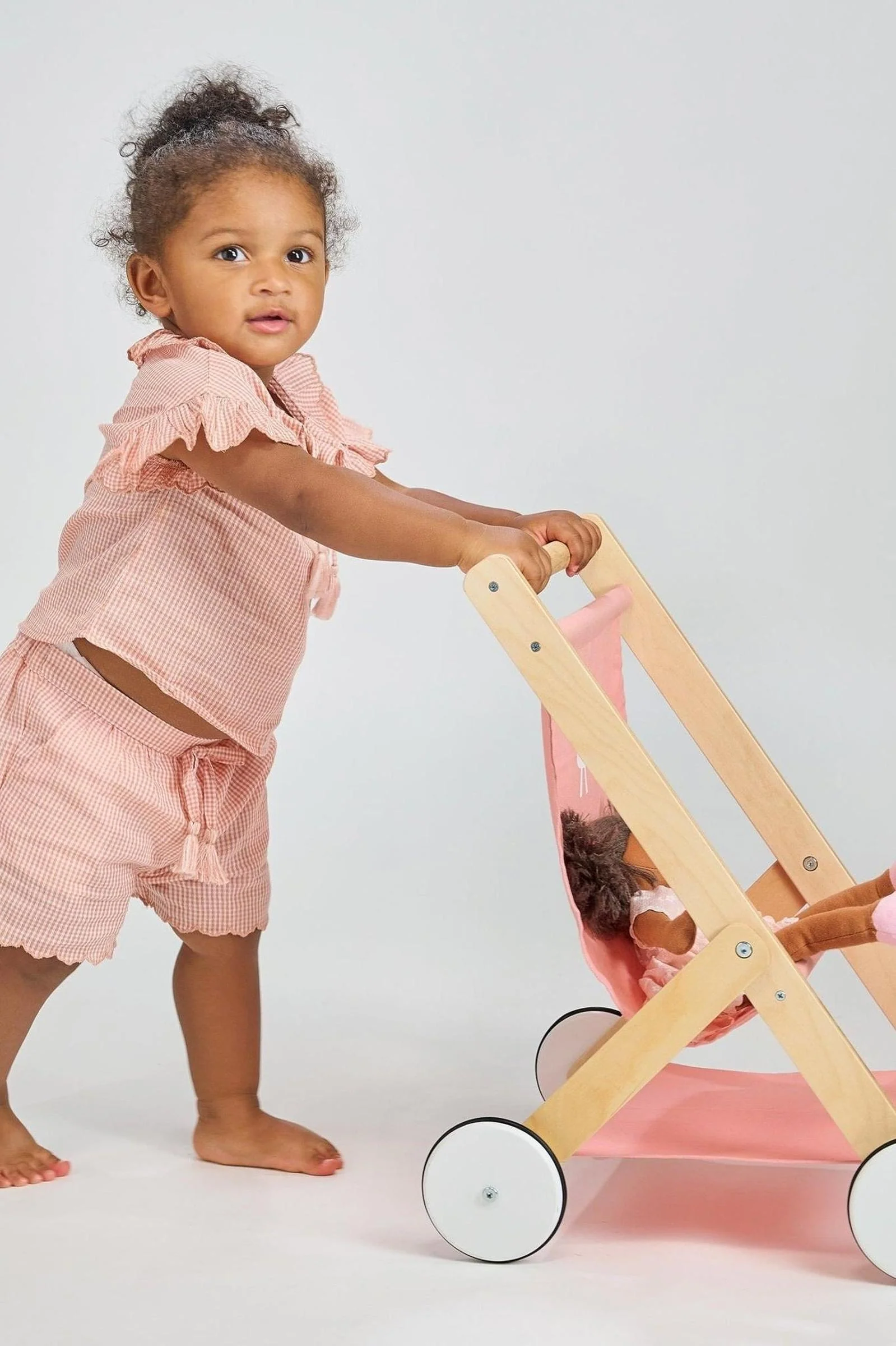Mentari Wooden Toys, Baby Doll Stroller - Image 7