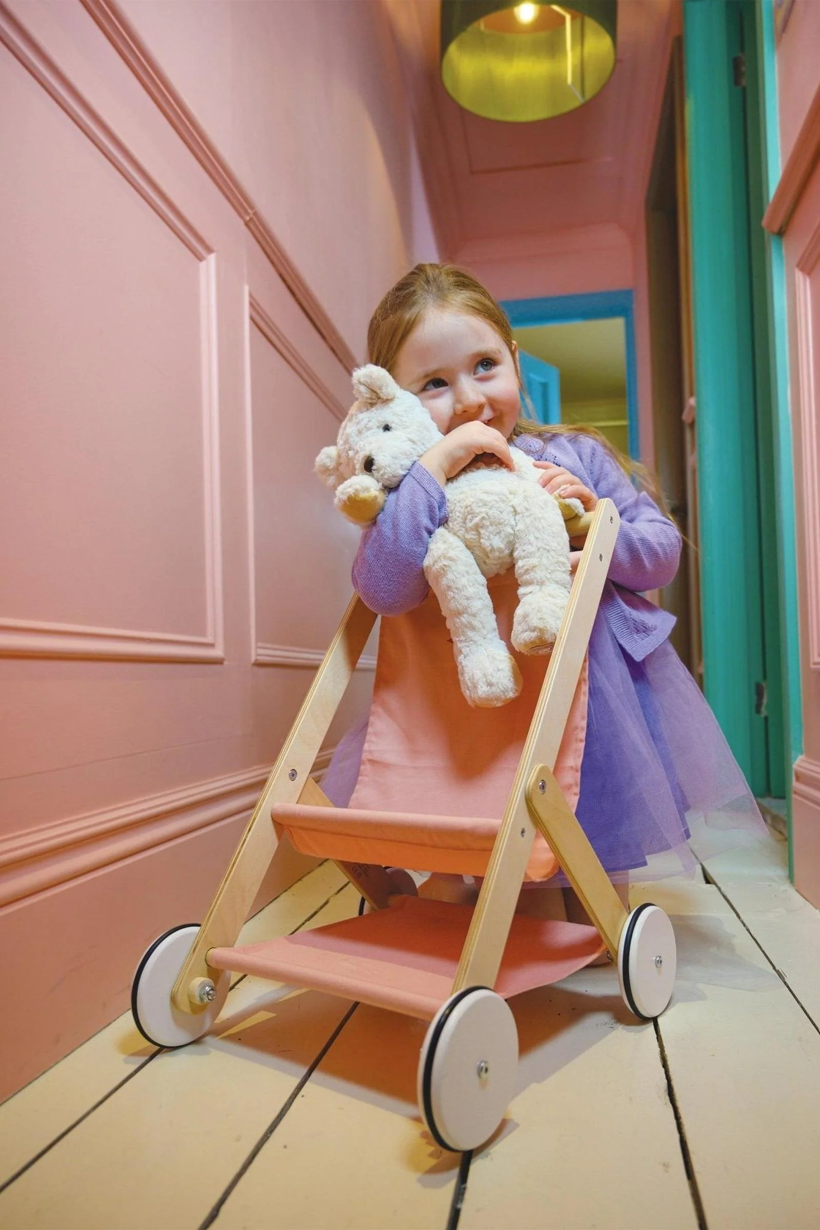 Mentari Wooden Toys, Baby Doll Stroller - Image 8