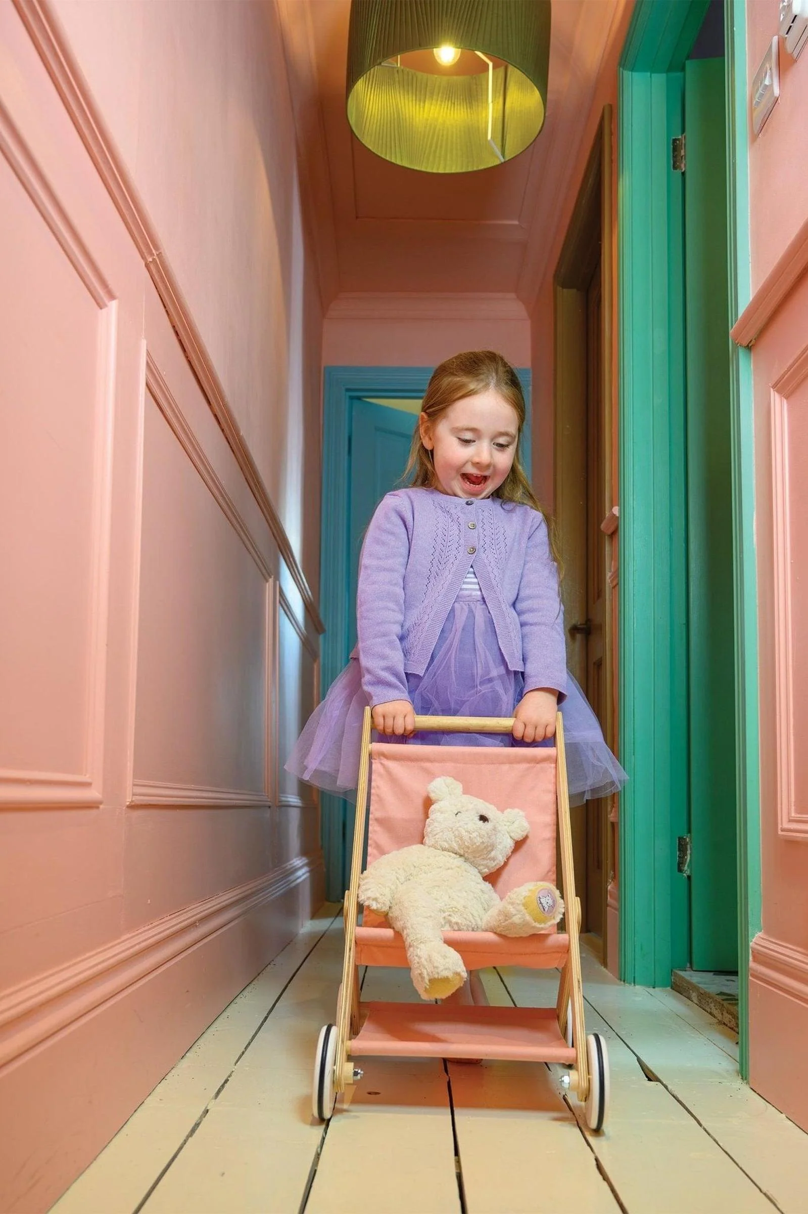 Mentari Wooden Toys, Baby Doll Stroller - Image 9