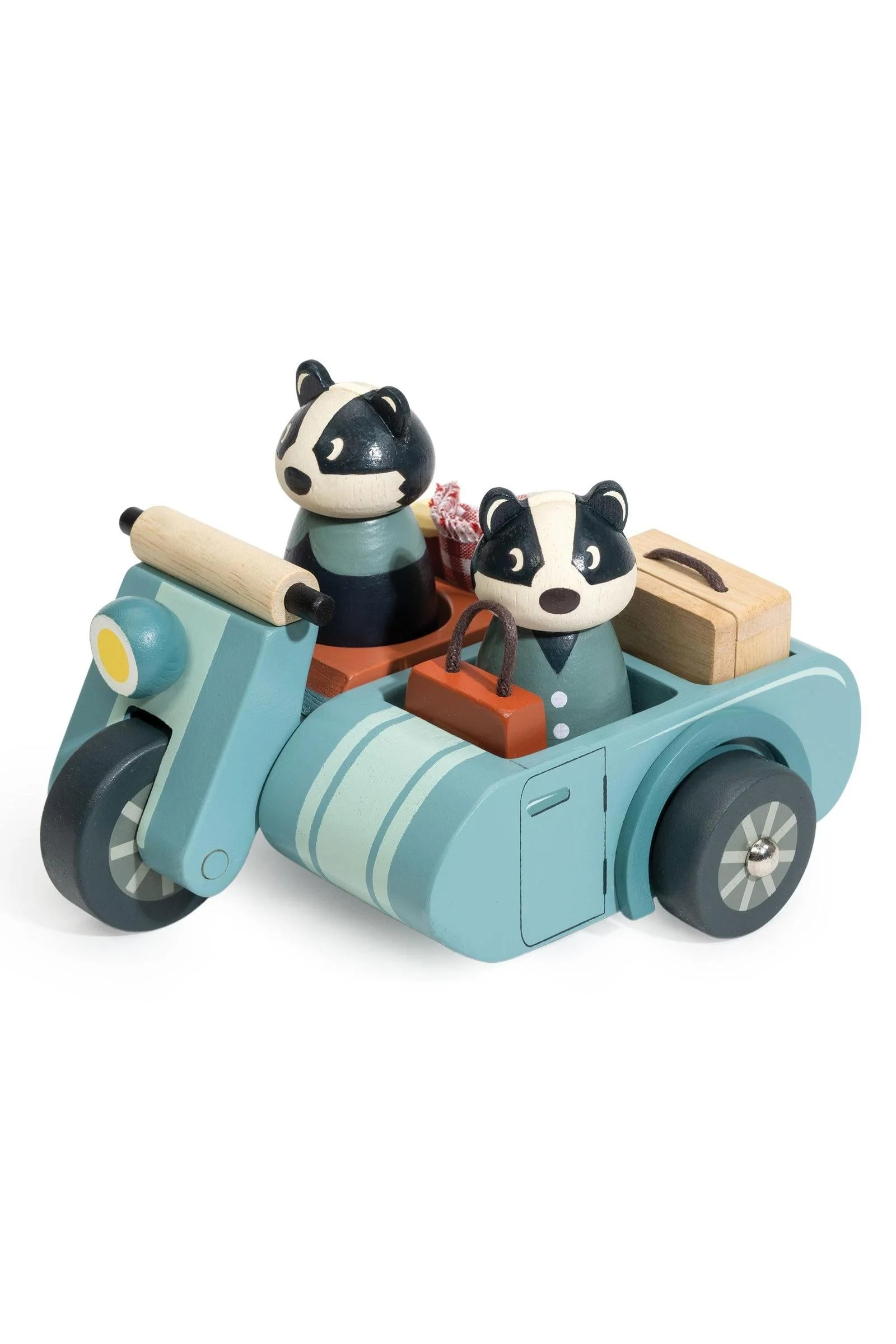 Tender Leaf Wooden Toys, Badger Picnic Motorbike Ride