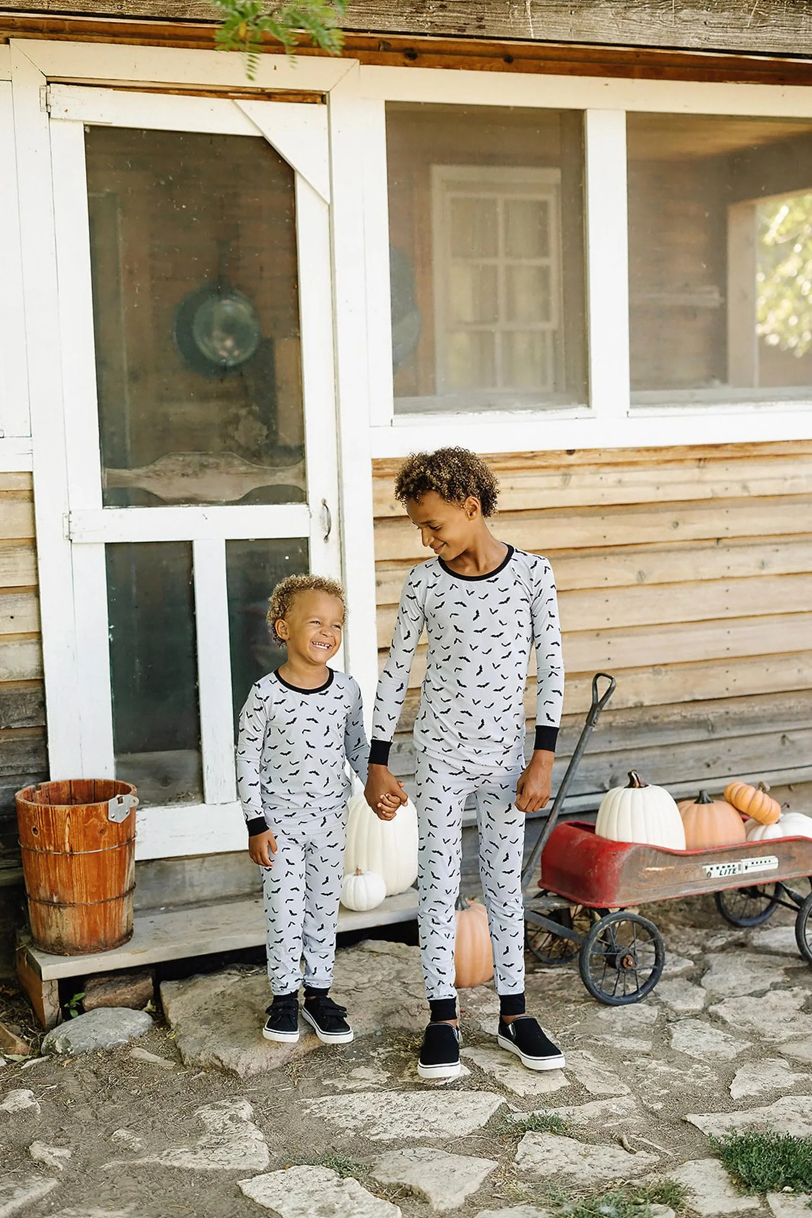 Mebie Baby Midnight Bats Sleepwear Pajama Set, Bamboo, Gender Neutral, Baby, Toddler & Kids - Image 4