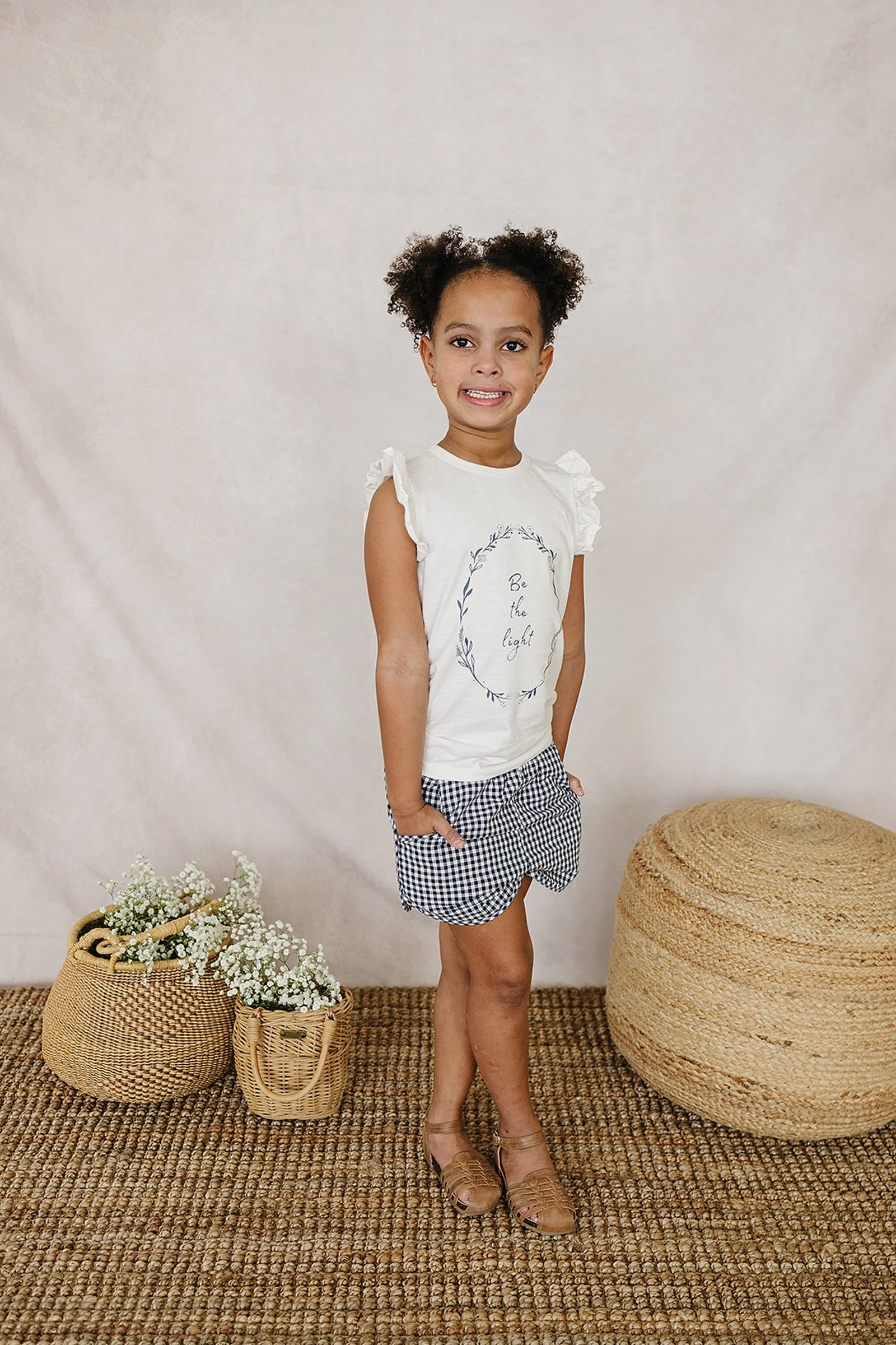 Mebie Baby Be The Light Ruffle T-Shirt, Cotton, Baby, Toddler & Kids - Image 4