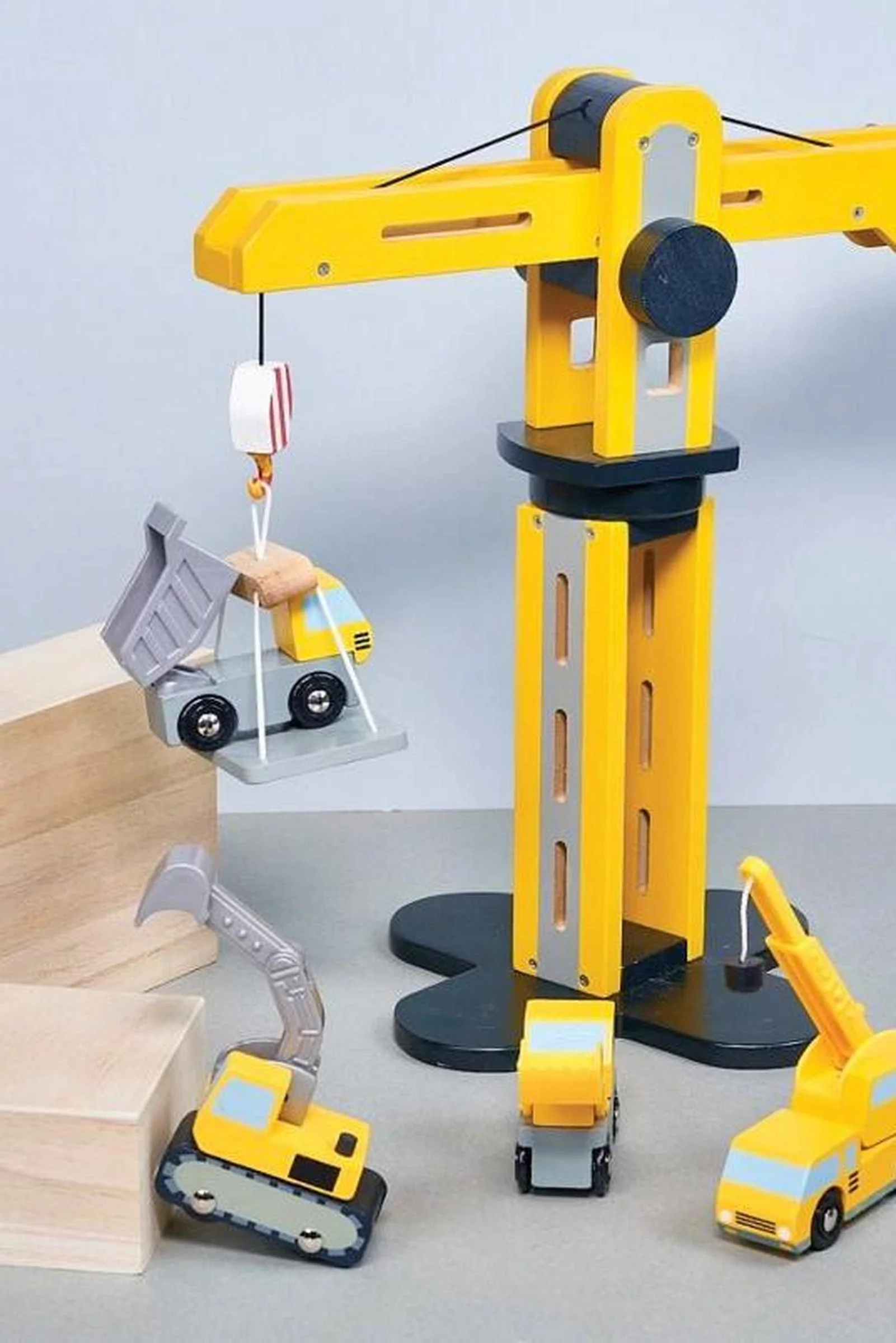 Mentari Wooden Toys, Big Yellow Crane - Image 6