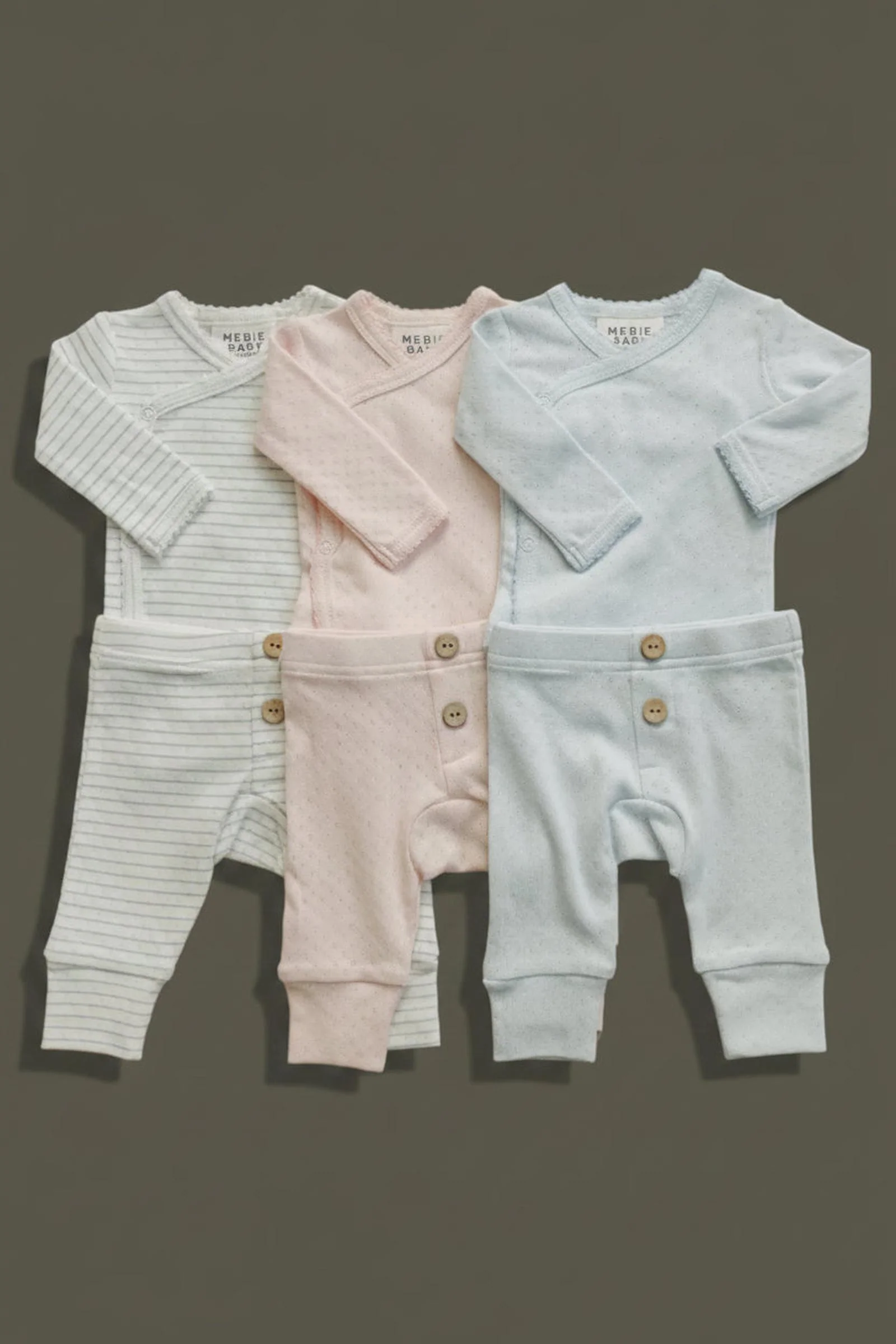 Blue Pointelle Baby Boy Layette Set - Image 4