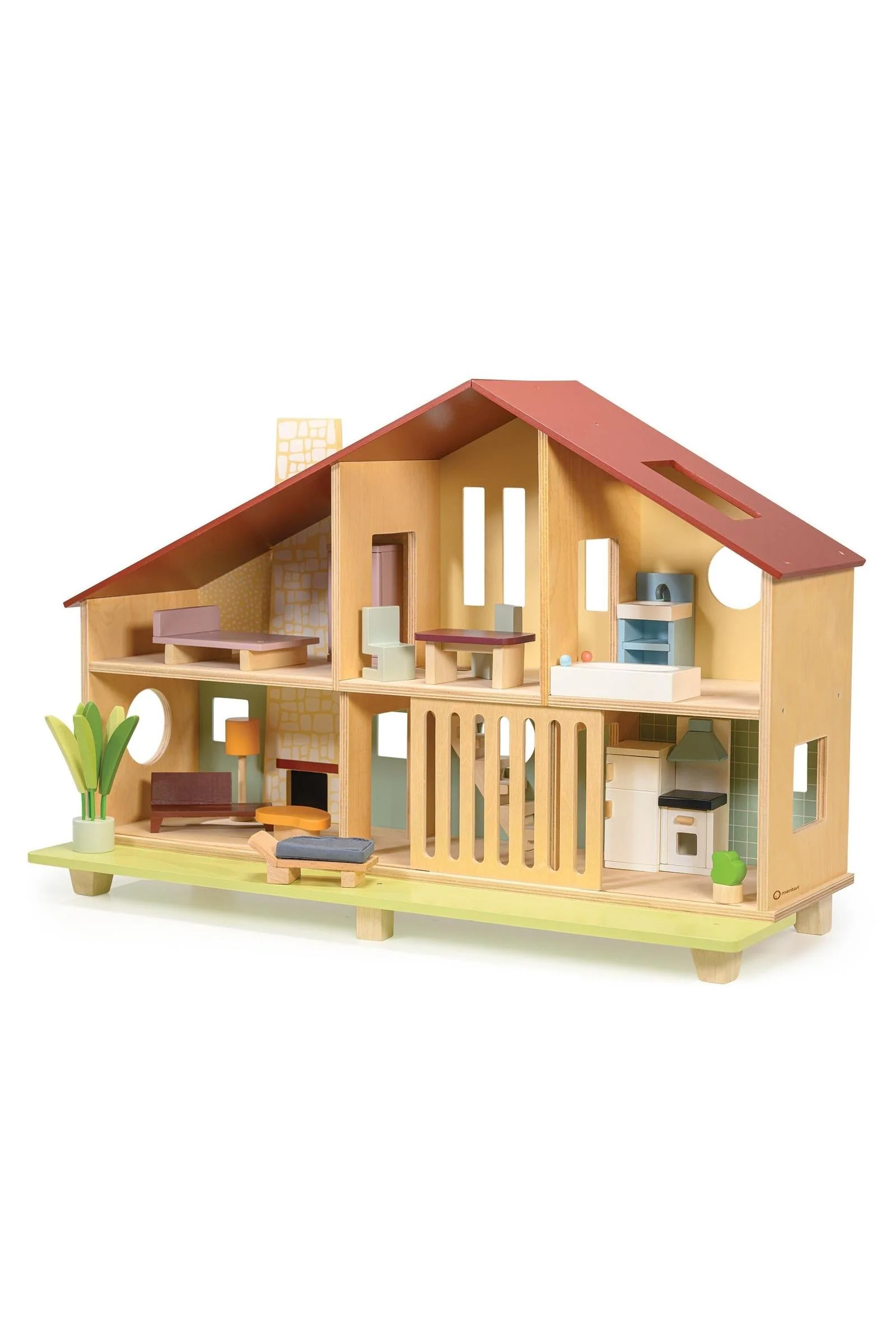Mentari Wooden Toys, Cedar Chalet, Dollhouse