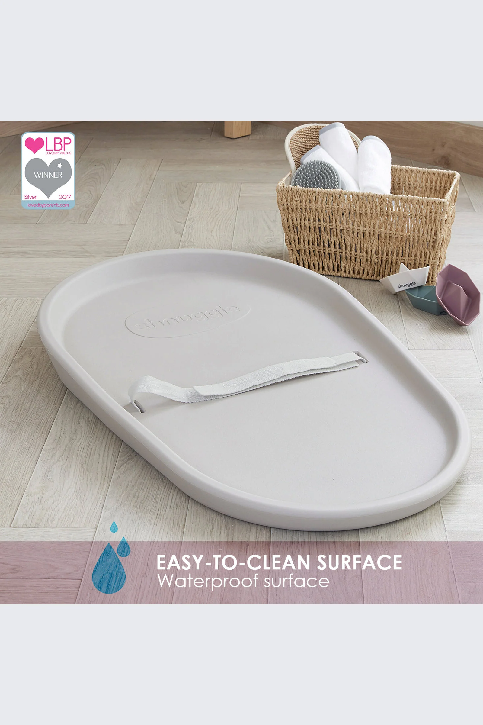 Changing Essentials Kit: Shnuggle Changing Mat + Diaper Pail + Better Bag Liners (90 Day Supply) - Image 11