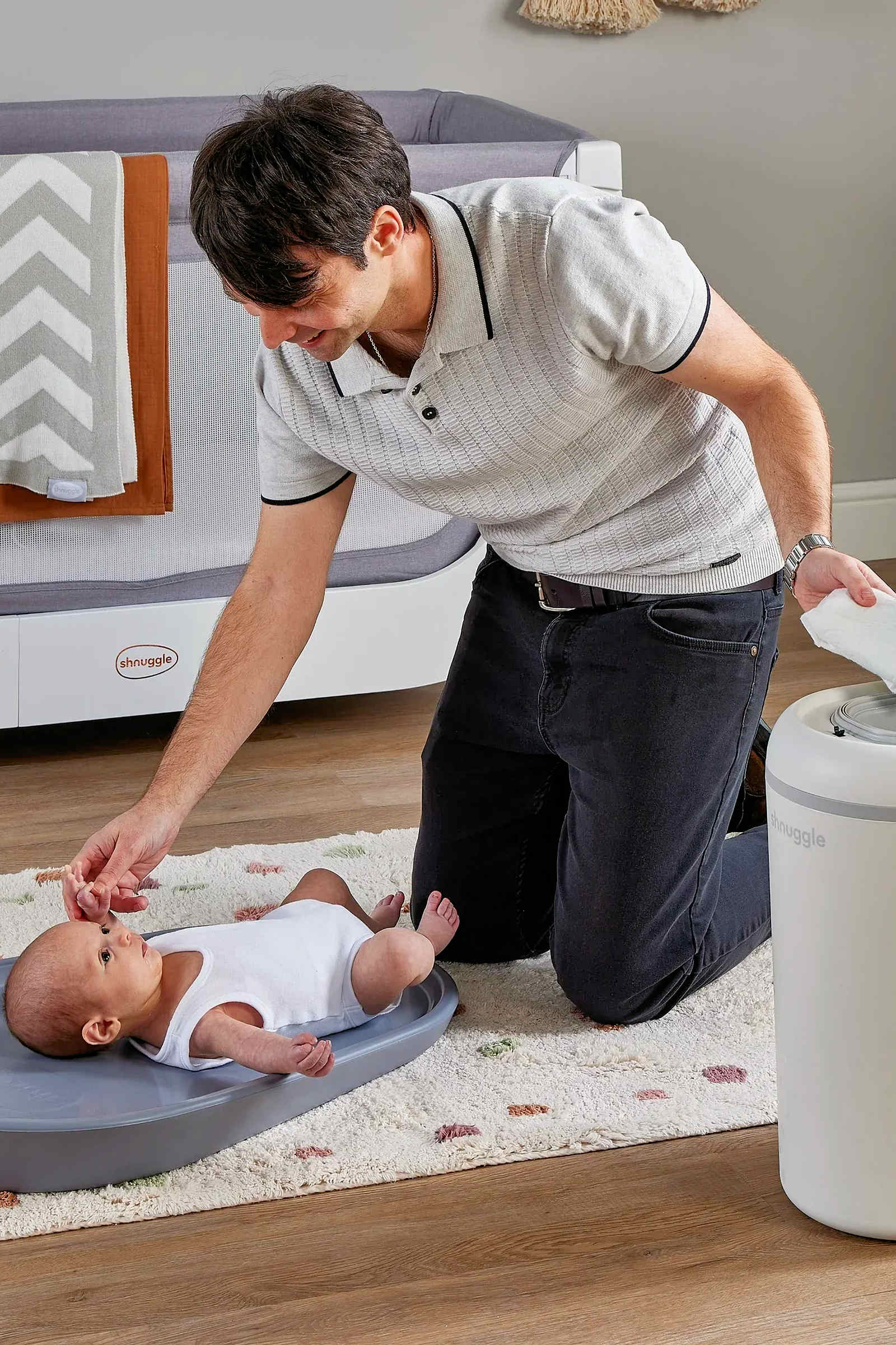 Shnuggle Eco-Touch Nappy Bin Diaper Pail - Image 13