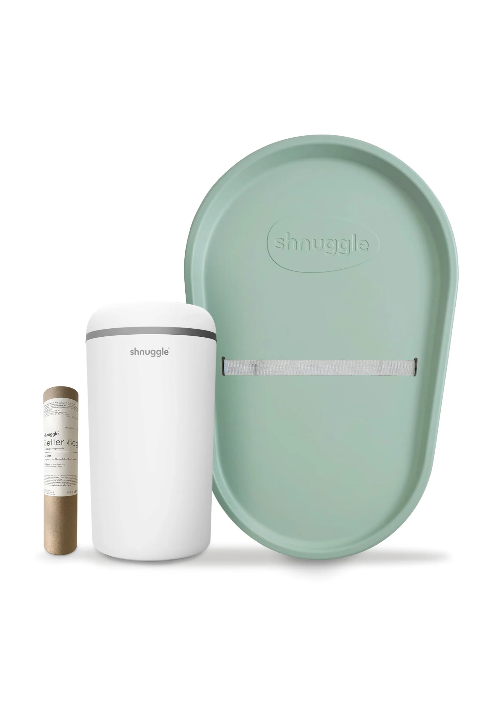 Changing Essentials Kit: Shnuggle Changing Mat + Diaper Pail + Better Bag Liners (90 Day Supply) - Image 19