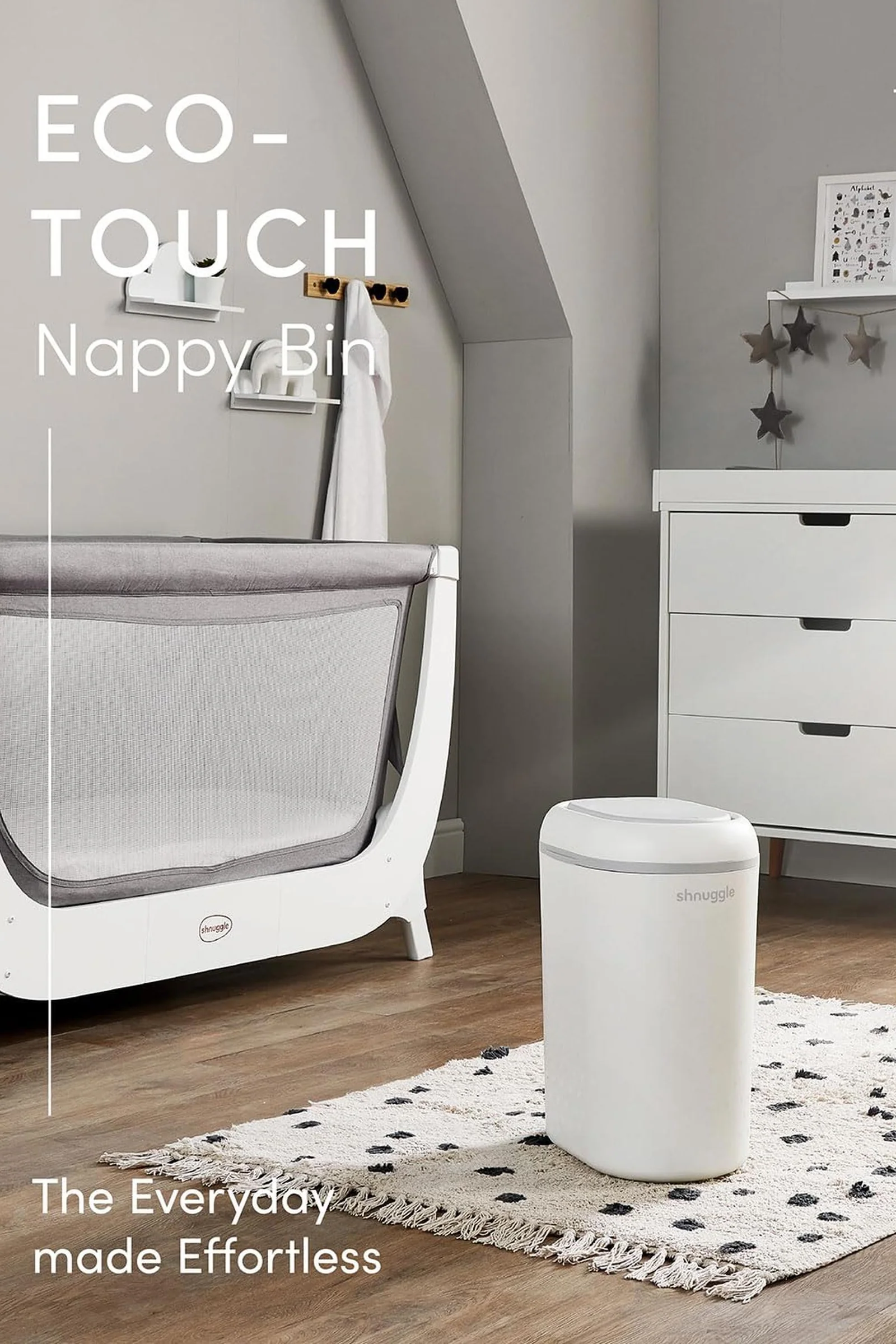 Shnuggle Eco-Touch Nappy Bin Diaper Pail