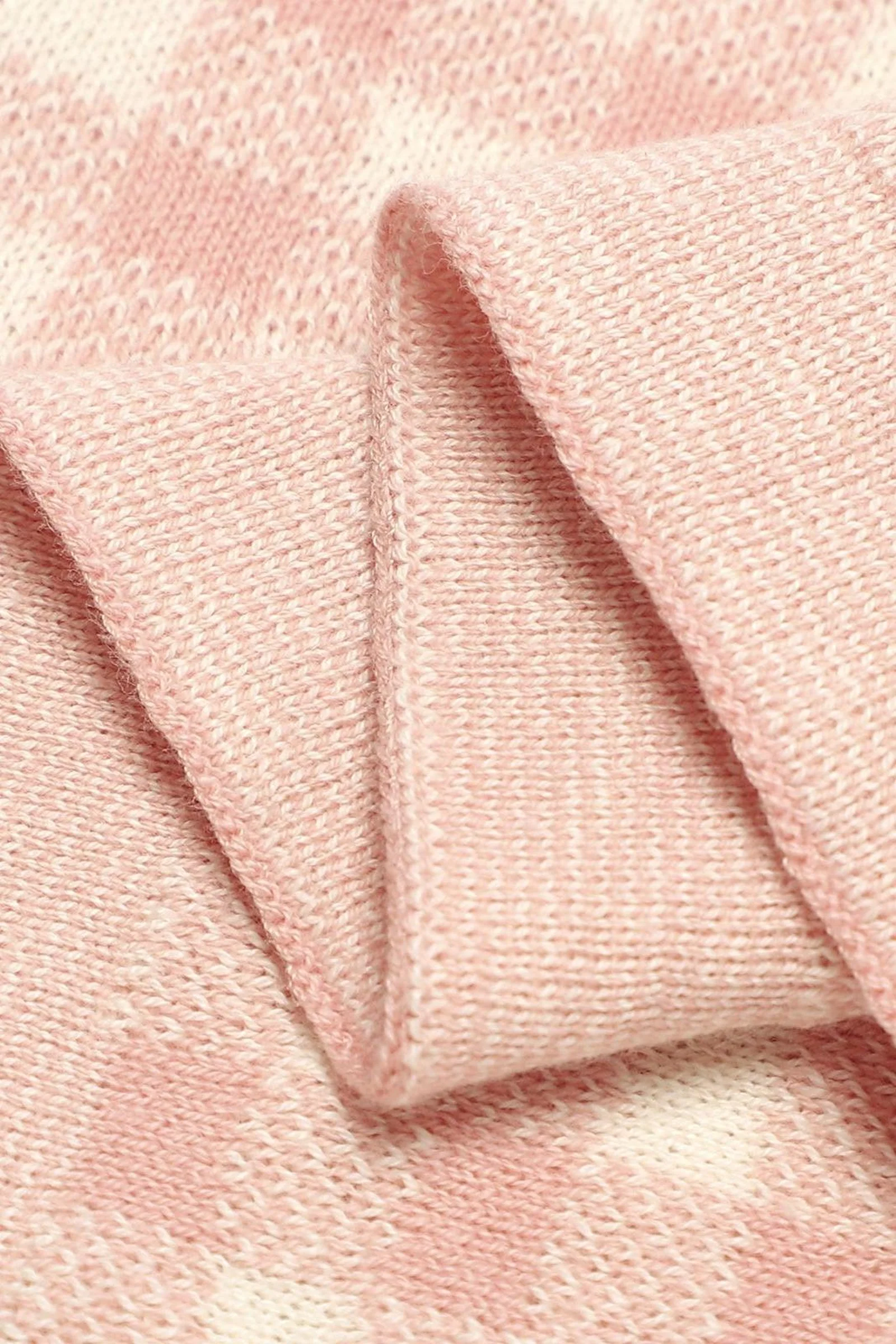 Checkered Knit Luxury Swaddle Blanket, 100% OEKO Tex Pima Cotton - Image 10