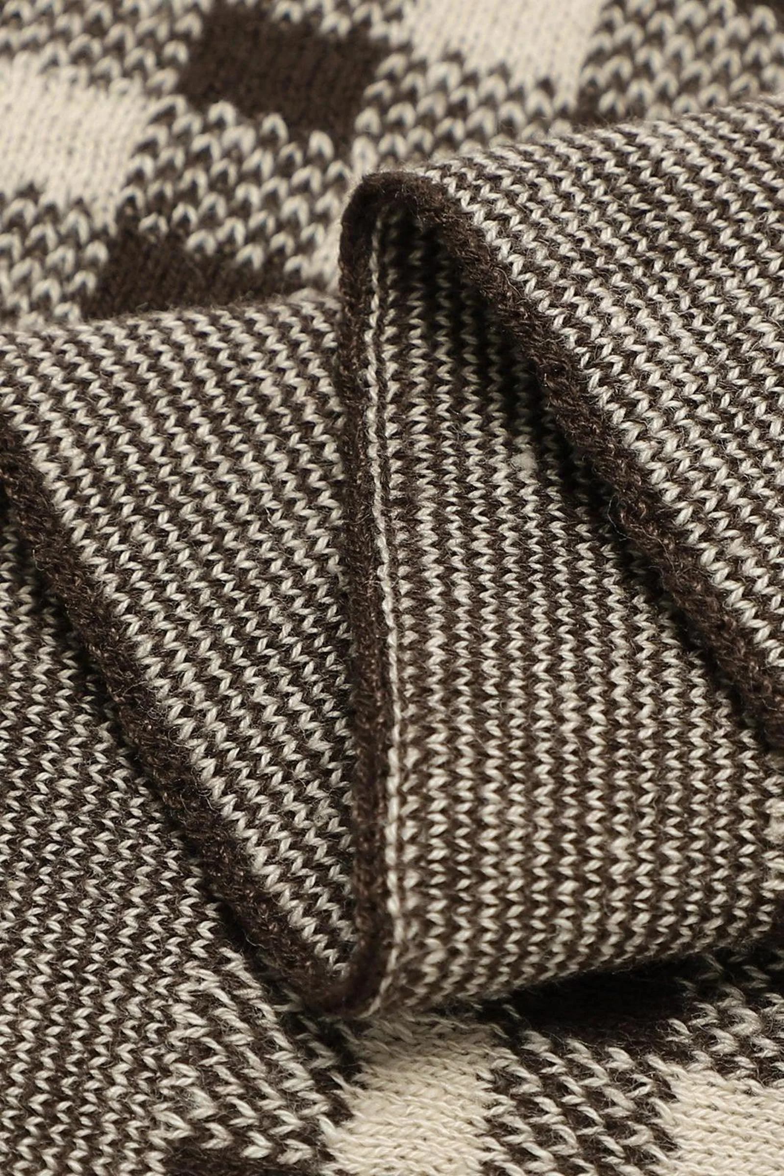 Checkered Knit Luxury Swaddle Blanket, 100% OEKO Tex Pima Cotton - Image 11