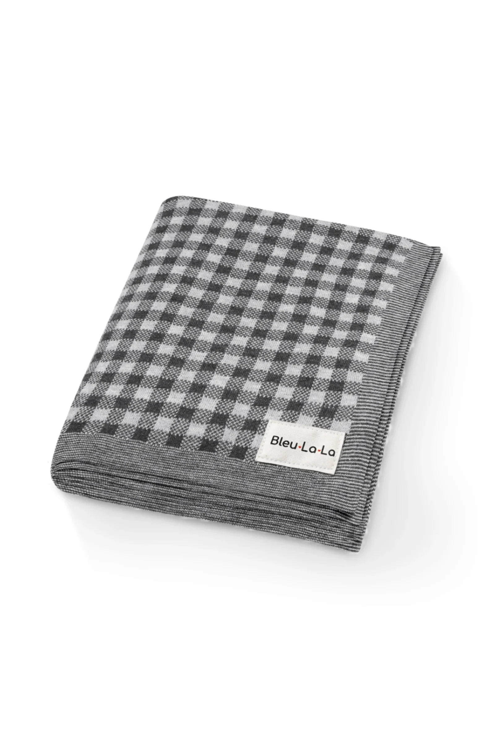 Checkered Knit Luxury Swaddle Blanket, 100% OEKO Tex Pima Cotton - Image 13