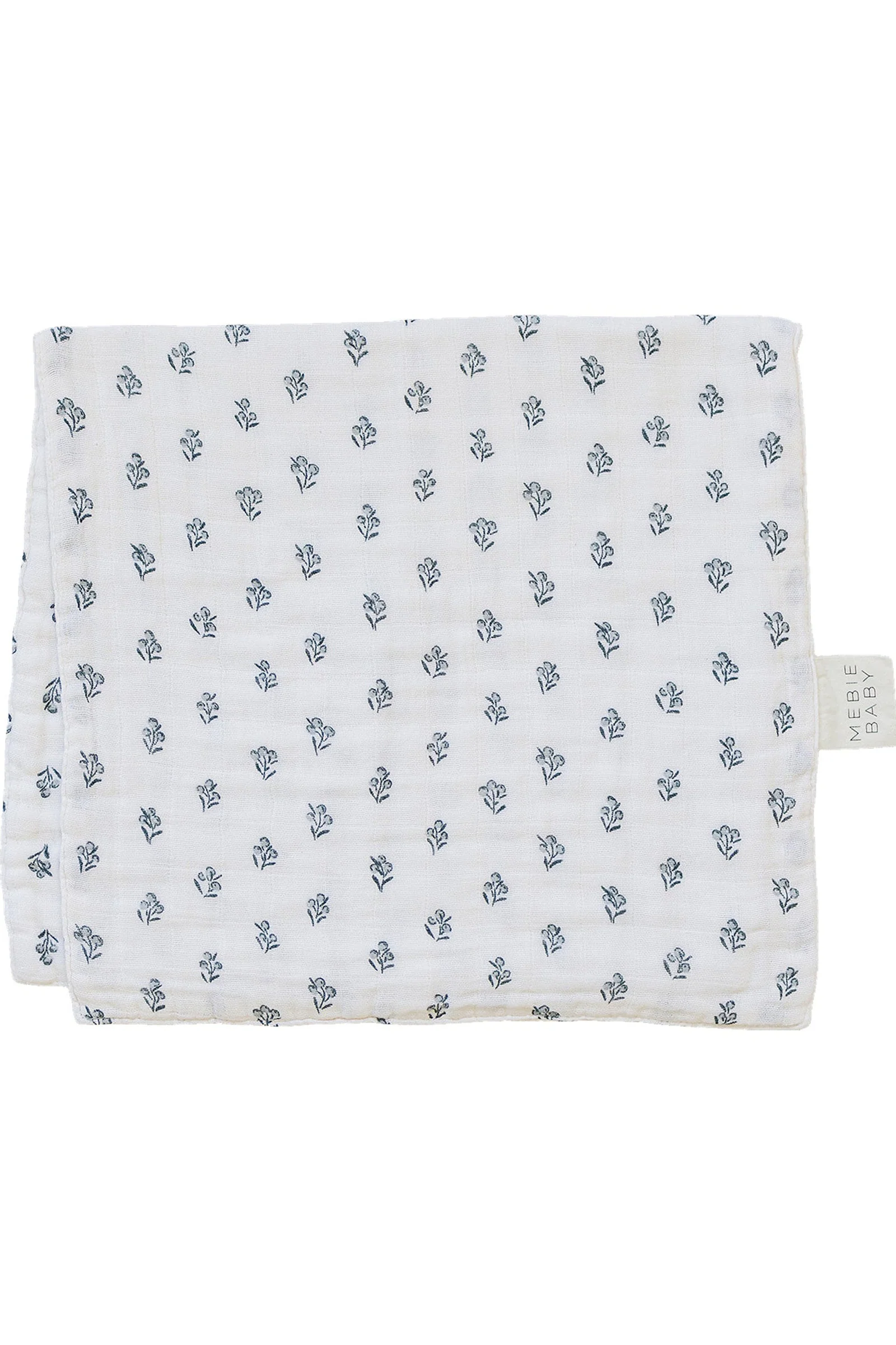 Mebie Baby Cream Berry Muslin Burp Cloth, 100% Cotton, Baby Essentials - Image 2