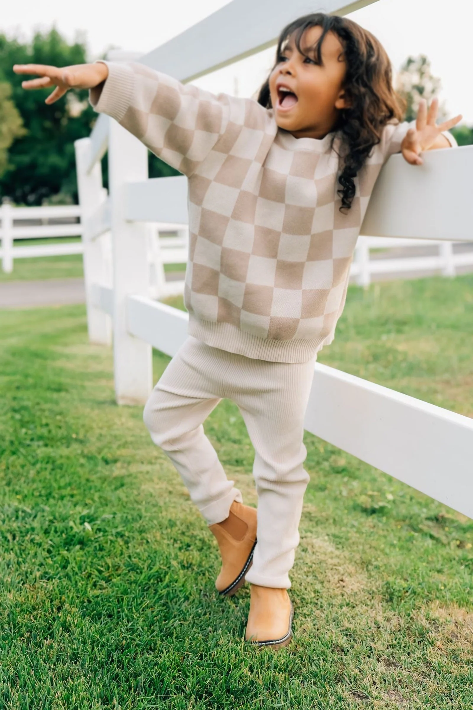 Mebie Baby Cream Knit Leggings, Organic Cotton, Gender Neutral, Baby, Toddler & Kids