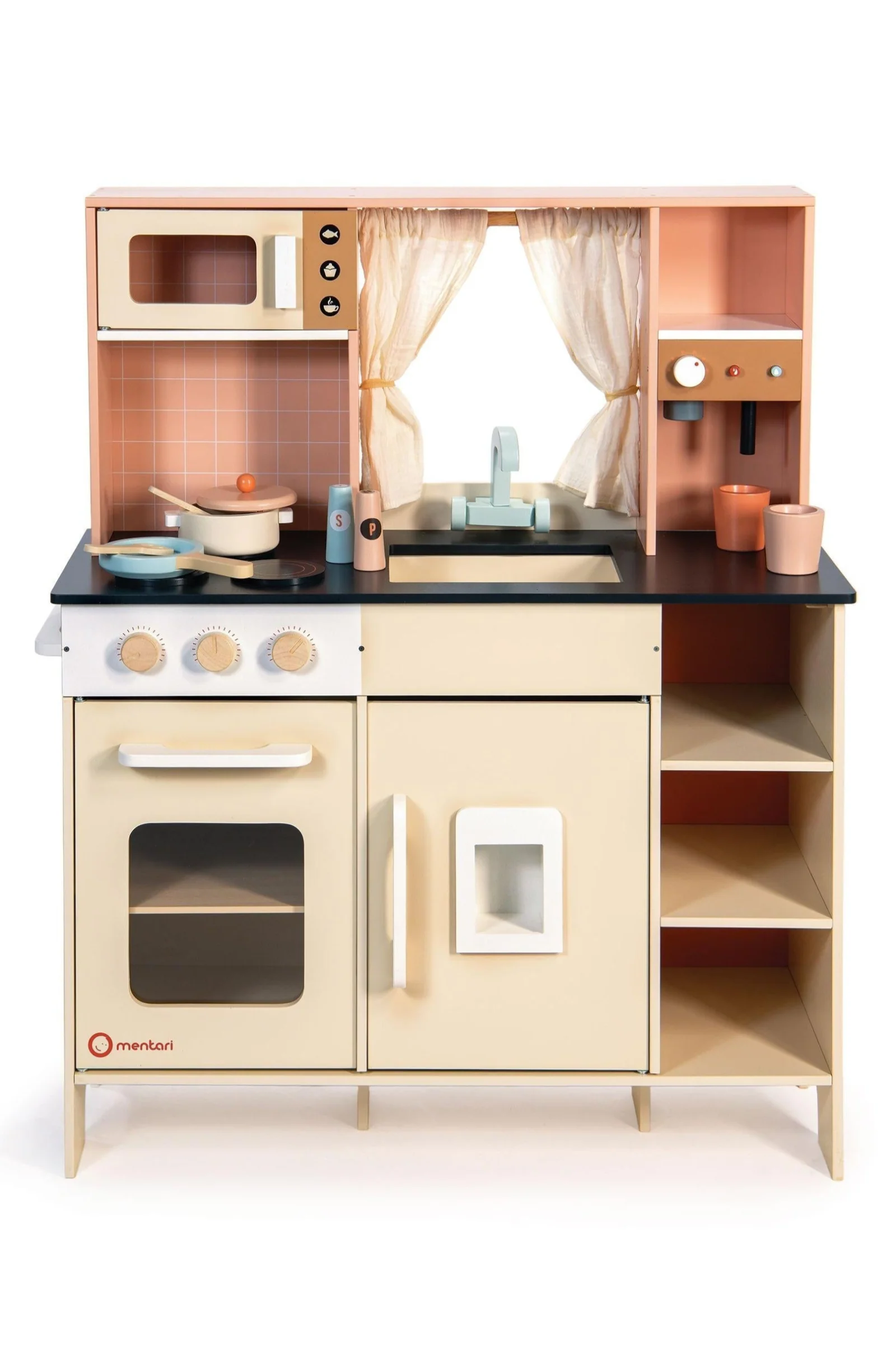 Mentari Wooden Toys, Cream Play Kitchen - Image 2