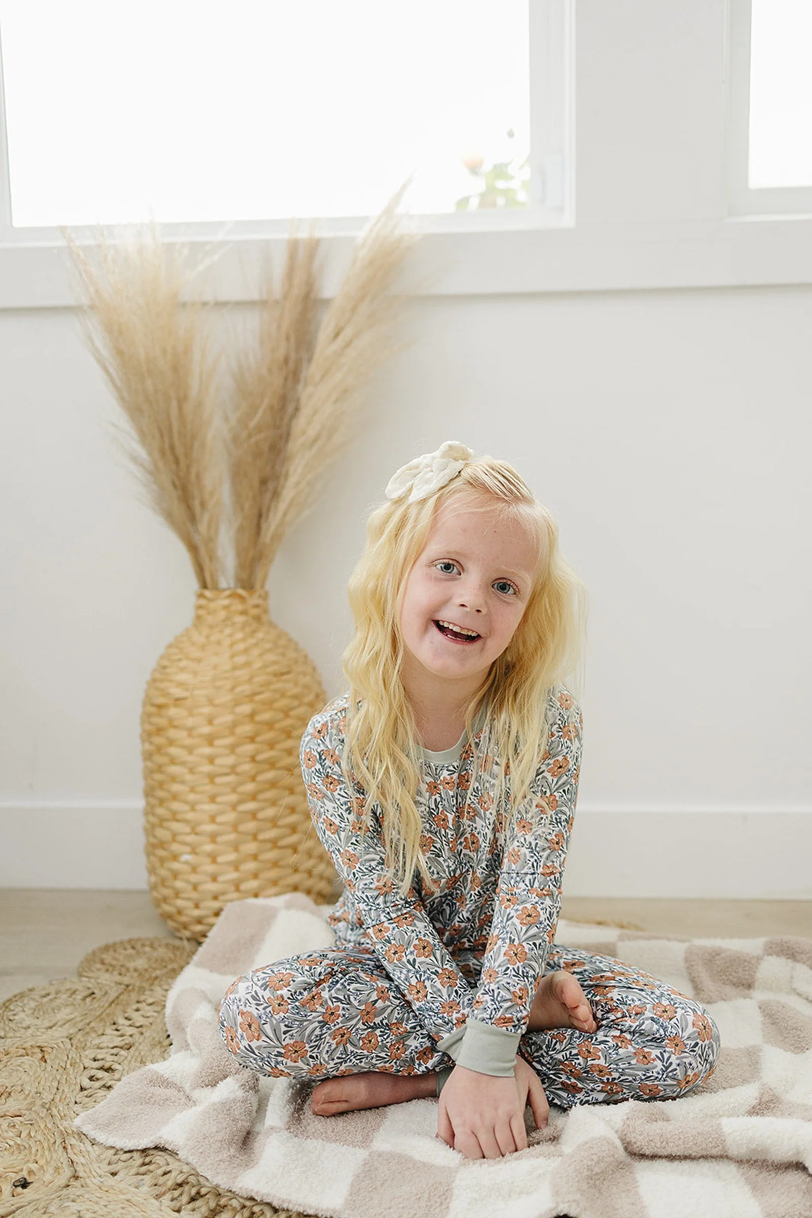 Mebie Baby Dainty Meadow Cozy Pajama Set, Bamboo, Baby, Toddler & Kids - Image 3