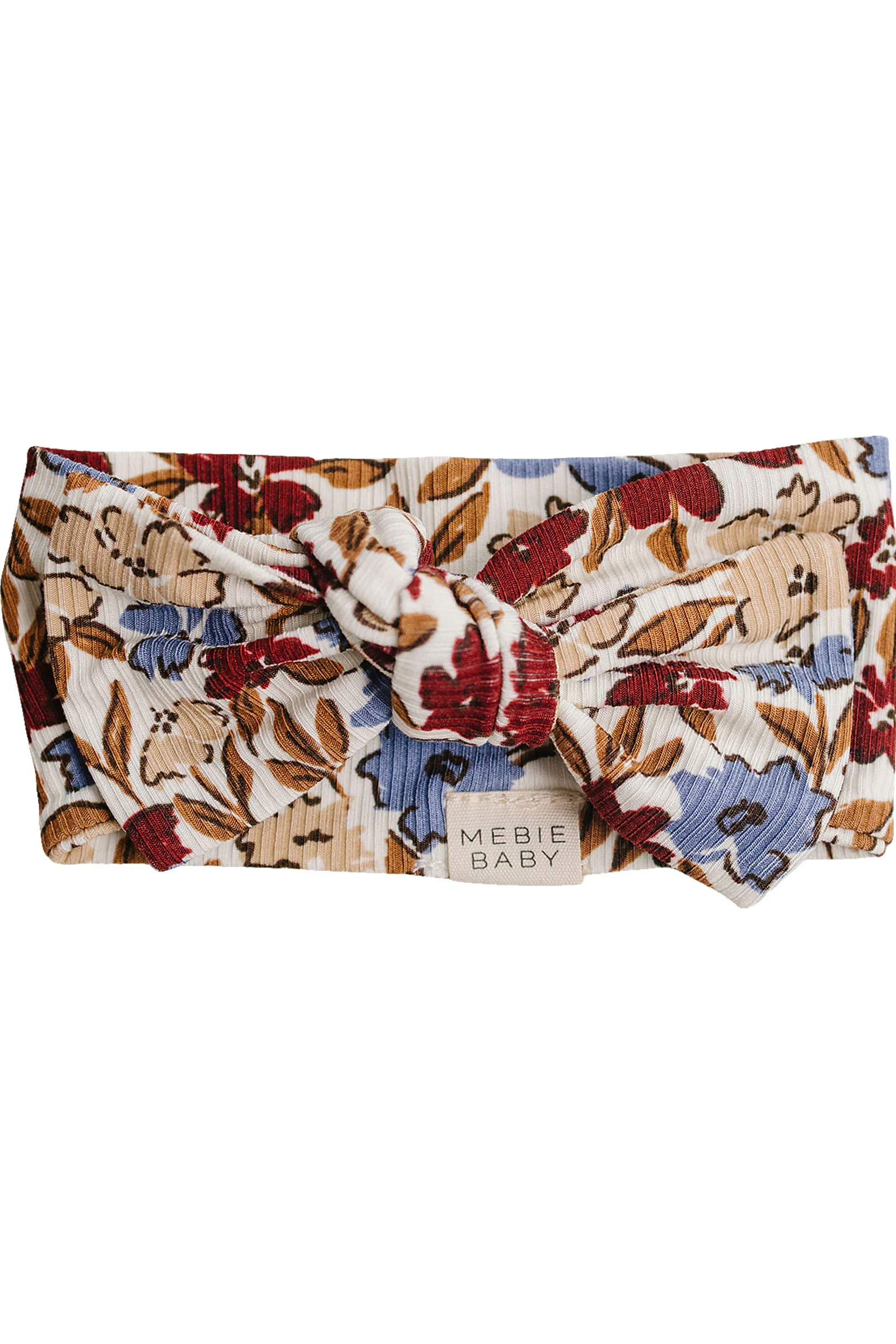 Mebie Baby Desert Floral Ribbed Bamboo Head Wrap for Baby Girls - Image 2