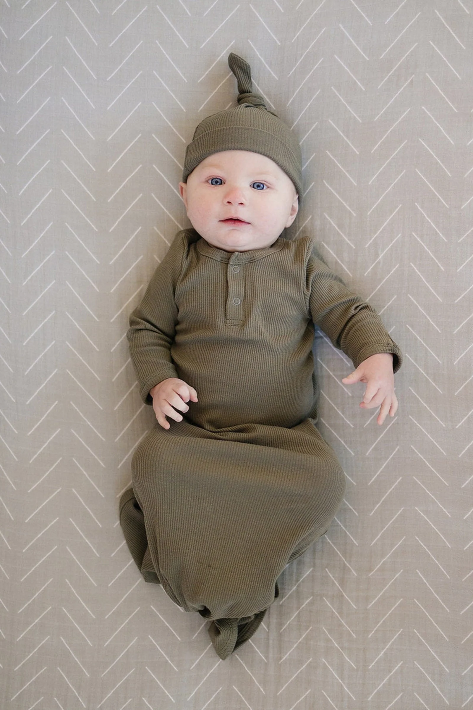 Mebie Baby Desert Sage Muslin Crib Sheet, 100% Cotton, Baby Essentials - Image 6
