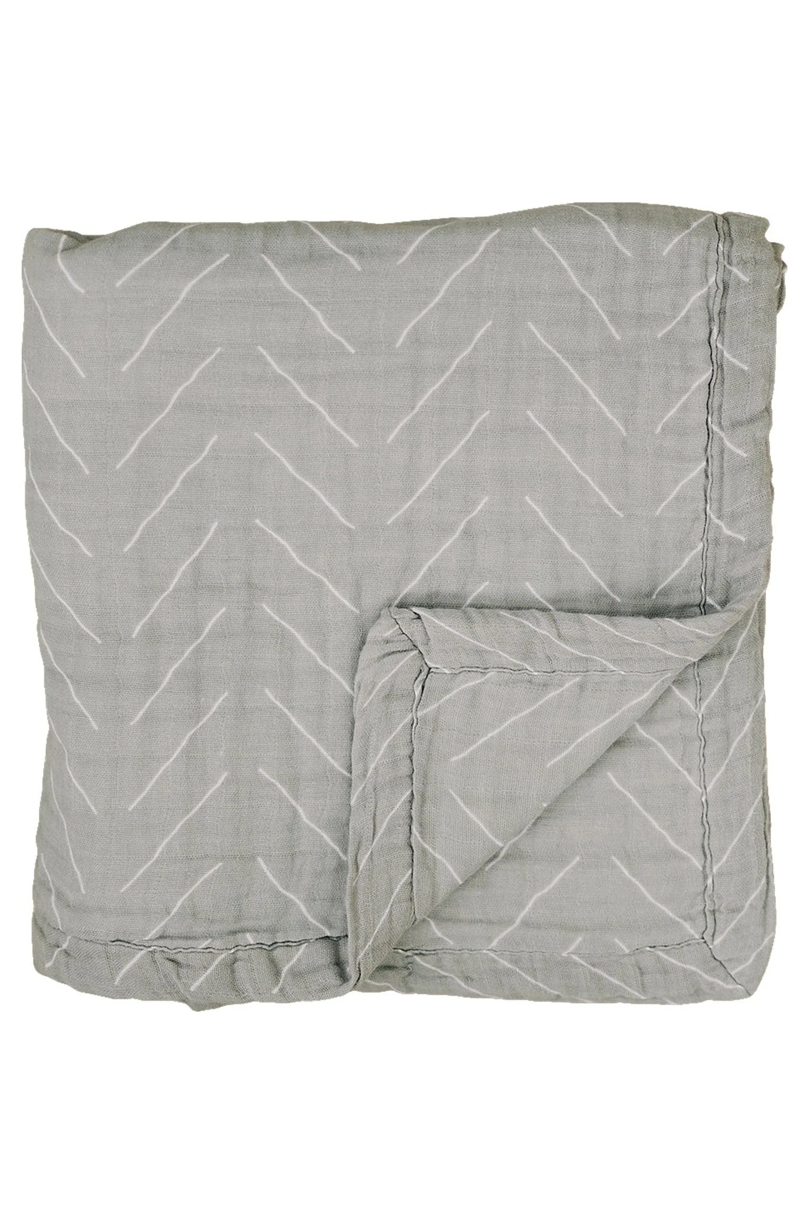 Mebie Baby Desert Sage Muslin Crib Quilt, 100% Cotton, Baby Essentials - Image 2