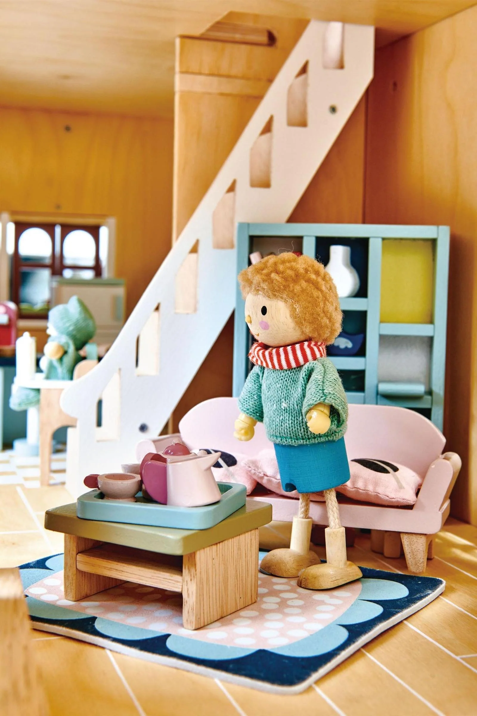 Tender Leaf Wooden Toys, Dollhouse Sitting Room Furniture - Image 3