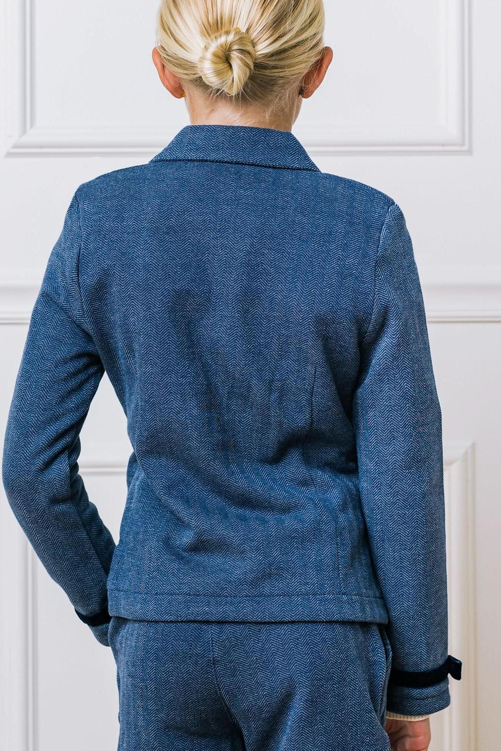 Hope & Henry Organic Cotton Dressy Fleece Riding Blazer - Image 7