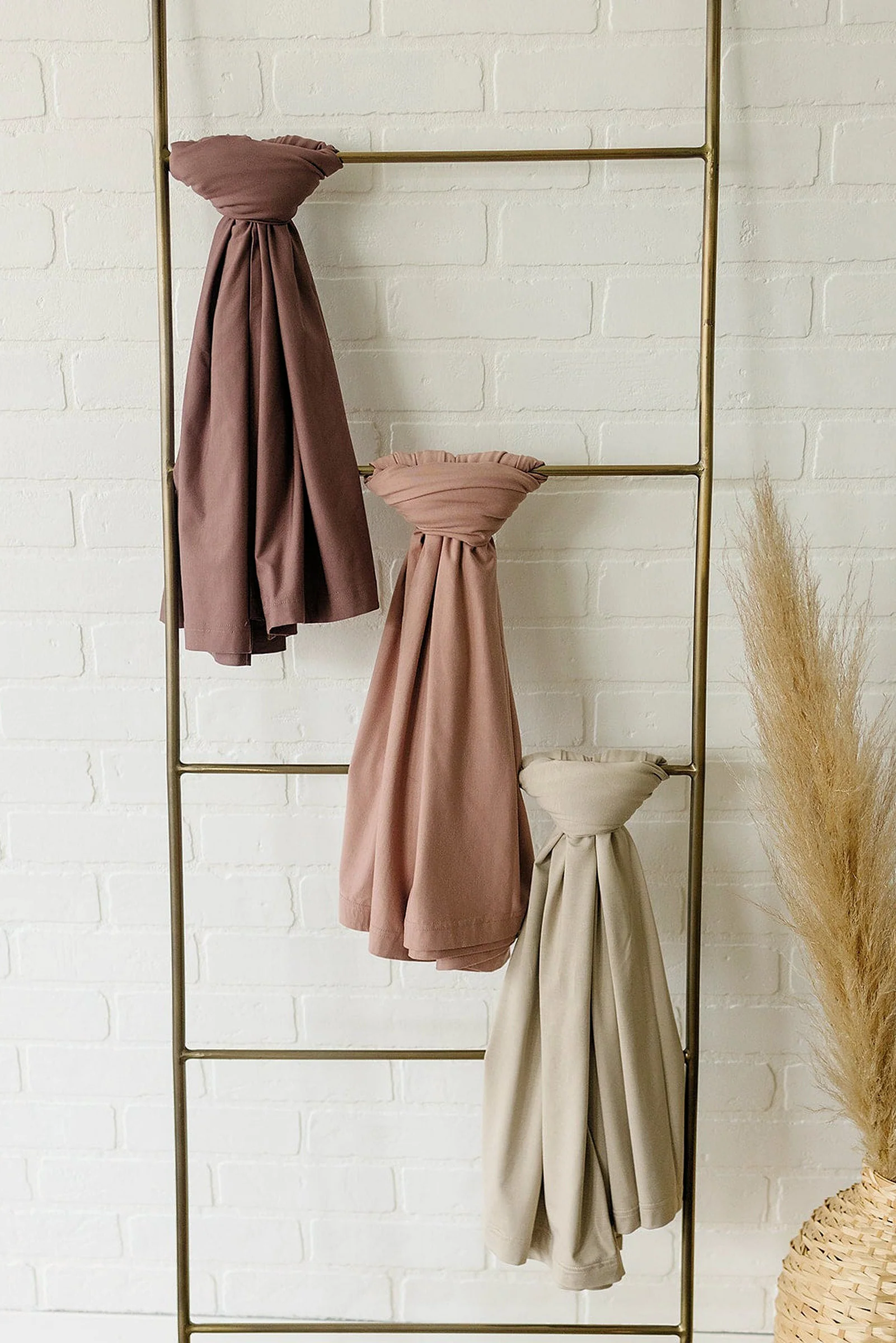 Mebie Baby  Dusty Rose Stretch Swaddle Blanket, Bamboo, Baby Essentials - Image 7