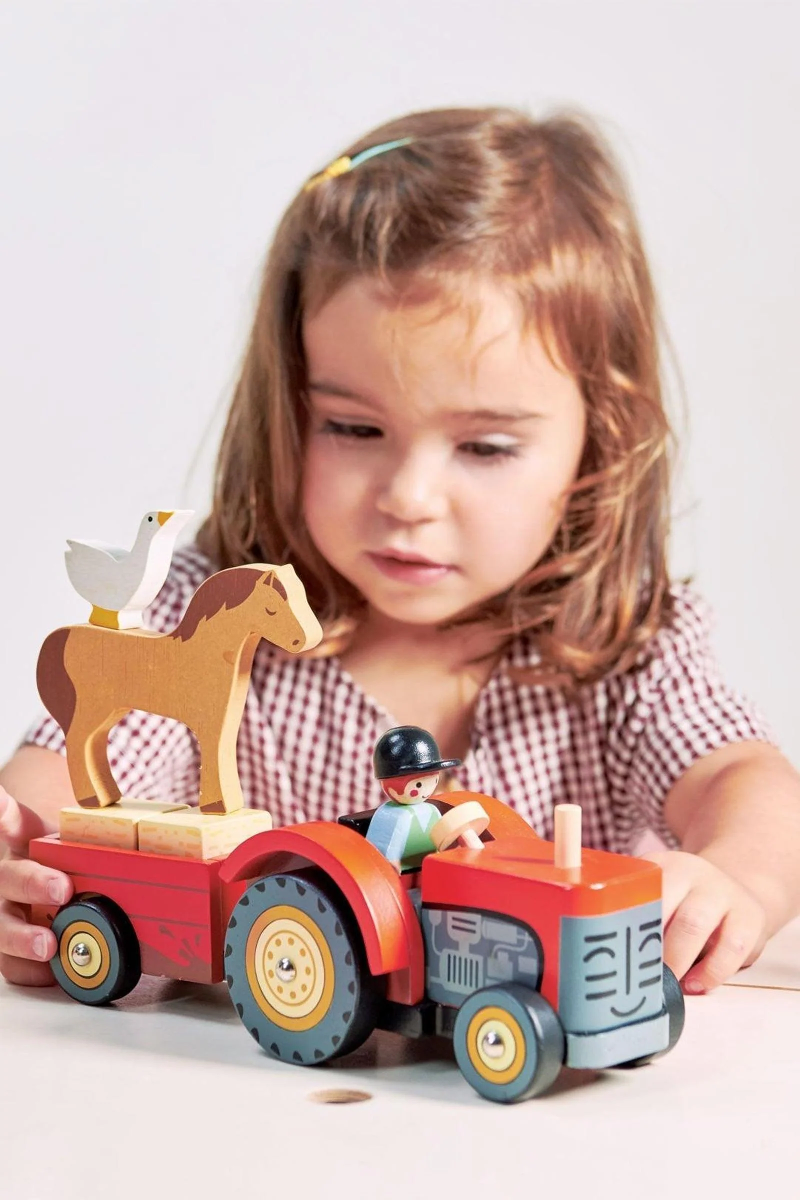 Tender Leaf Wooden Toys, Farmyard Tractor - Image 6