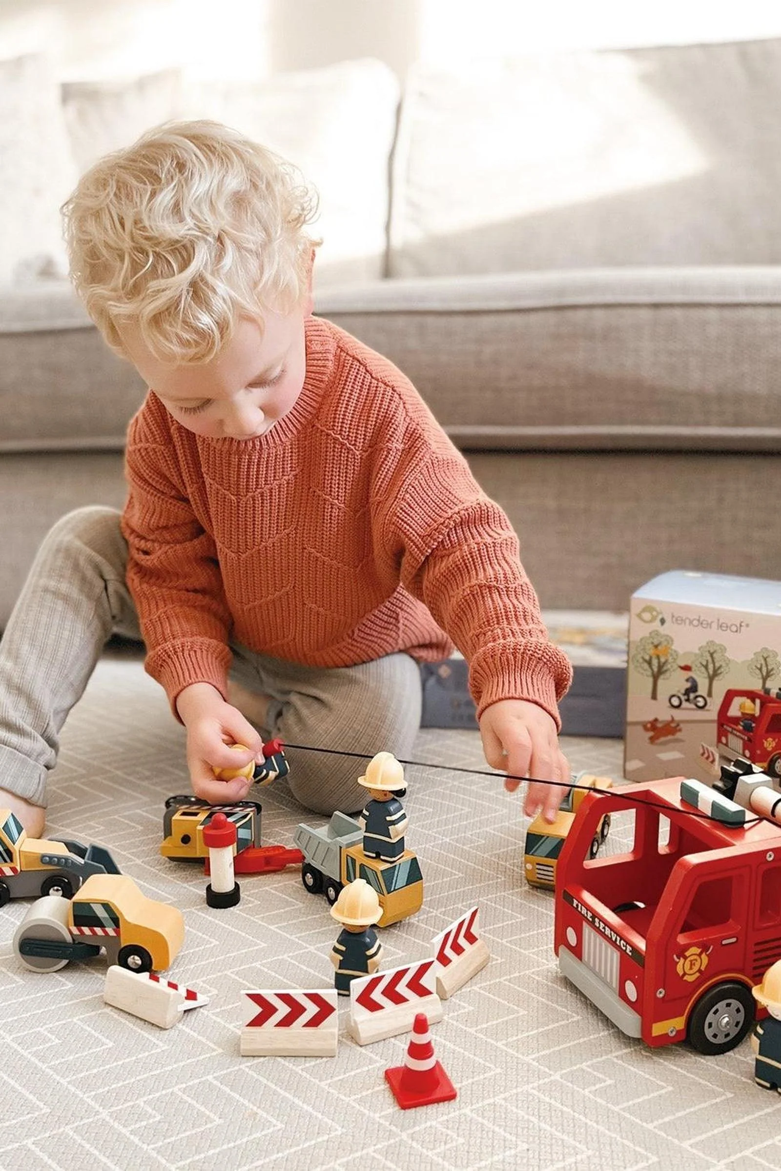 Tender Leaf Wooden Toys, Fire Engine - Image 3