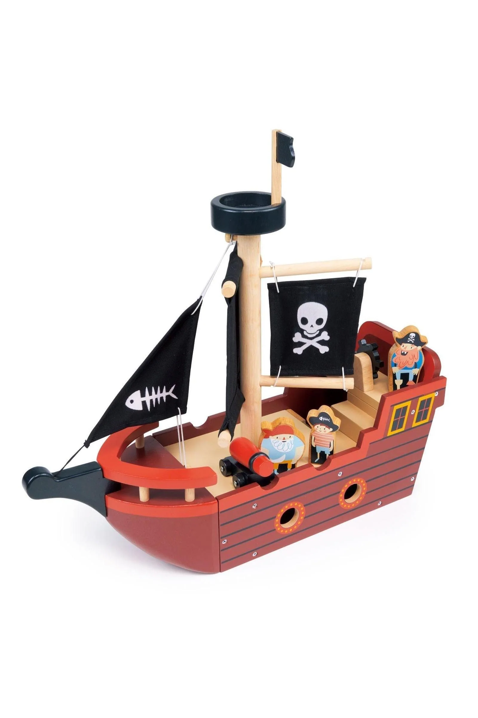 Mentari Wooden Toys, Fishbones Pirate Ship