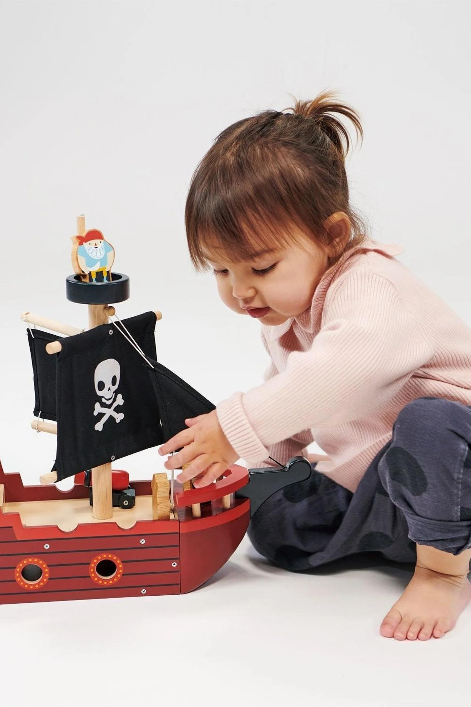 Mentari Wooden Toys, Fishbones Pirate Ship - Image 4