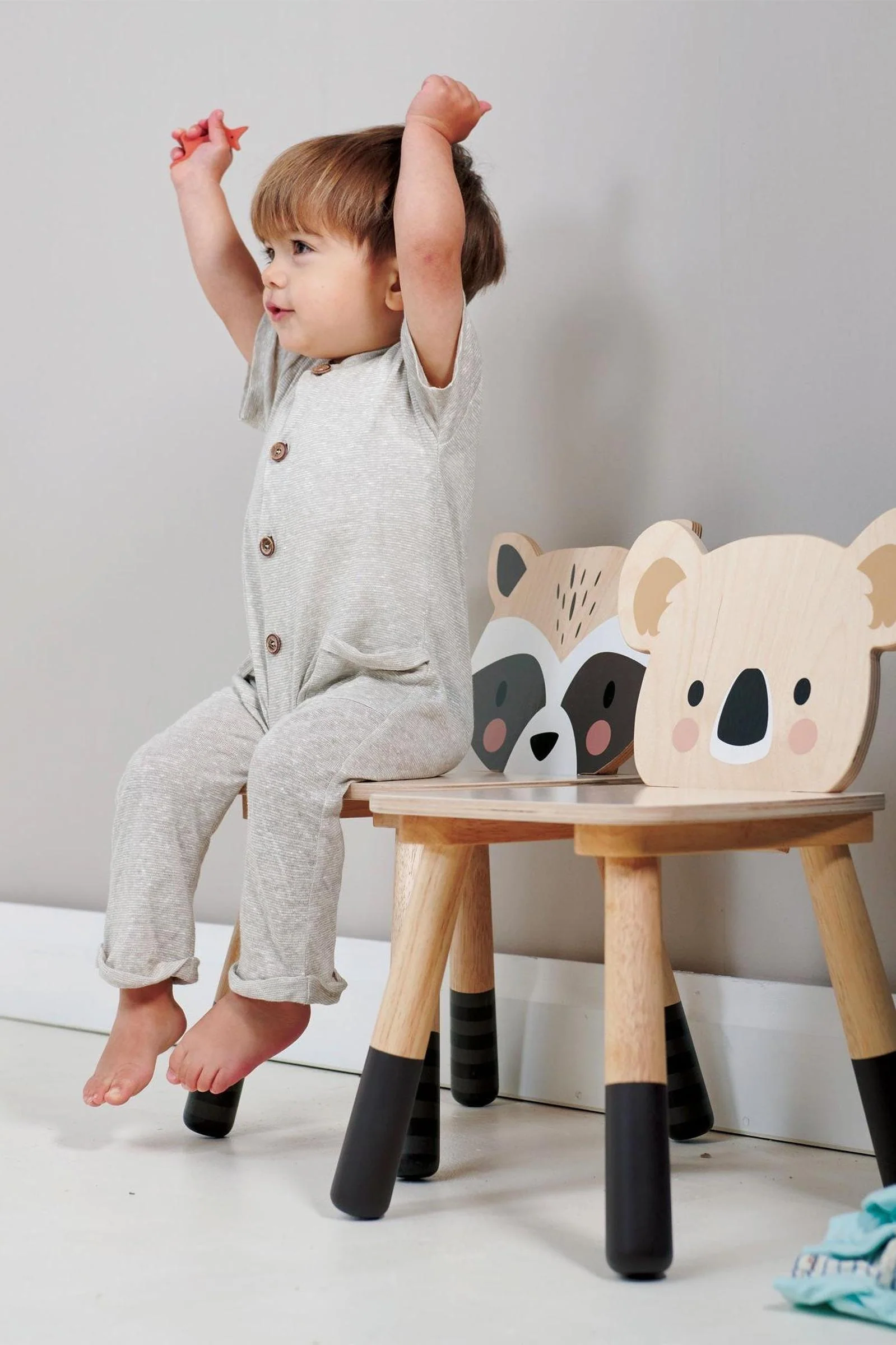 Tender Leaf Forest Raccoon Chair, Toddler Furniture, Sustainably Built - Image 2