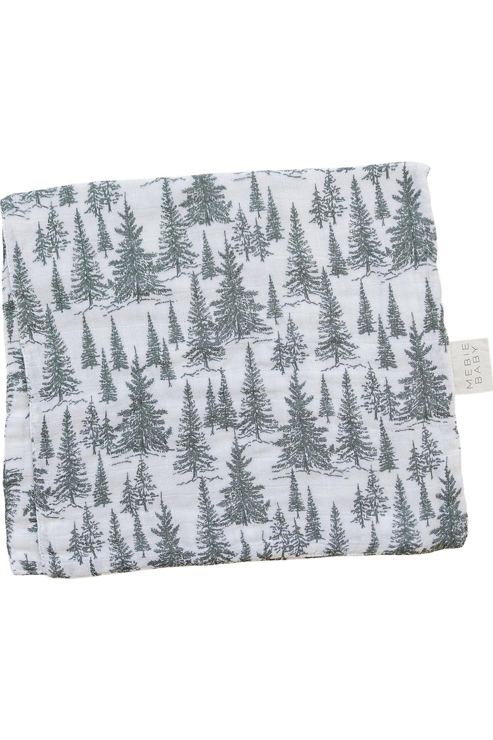 Mebie Baby Forest Muslin Burp Cloth, 100% Cotton, Baby Essentials - Image 2