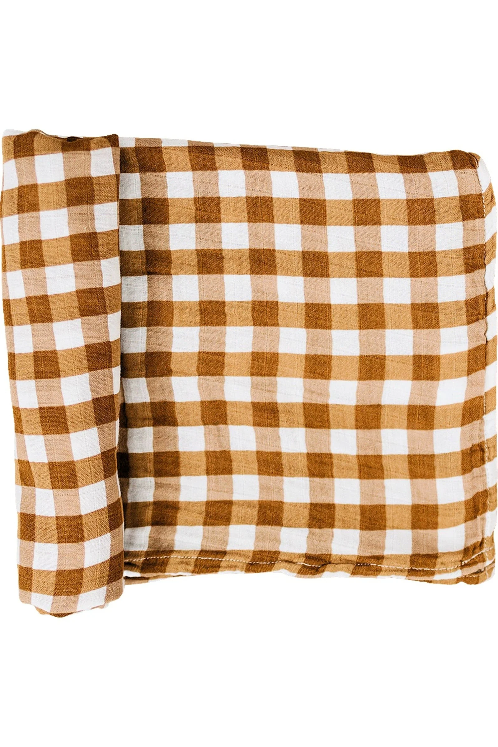 Mebie Baby Gingham Muslin Swaddle Blanket, Baby Essentials, Gender Neutral, 100% Cotton - Image 2