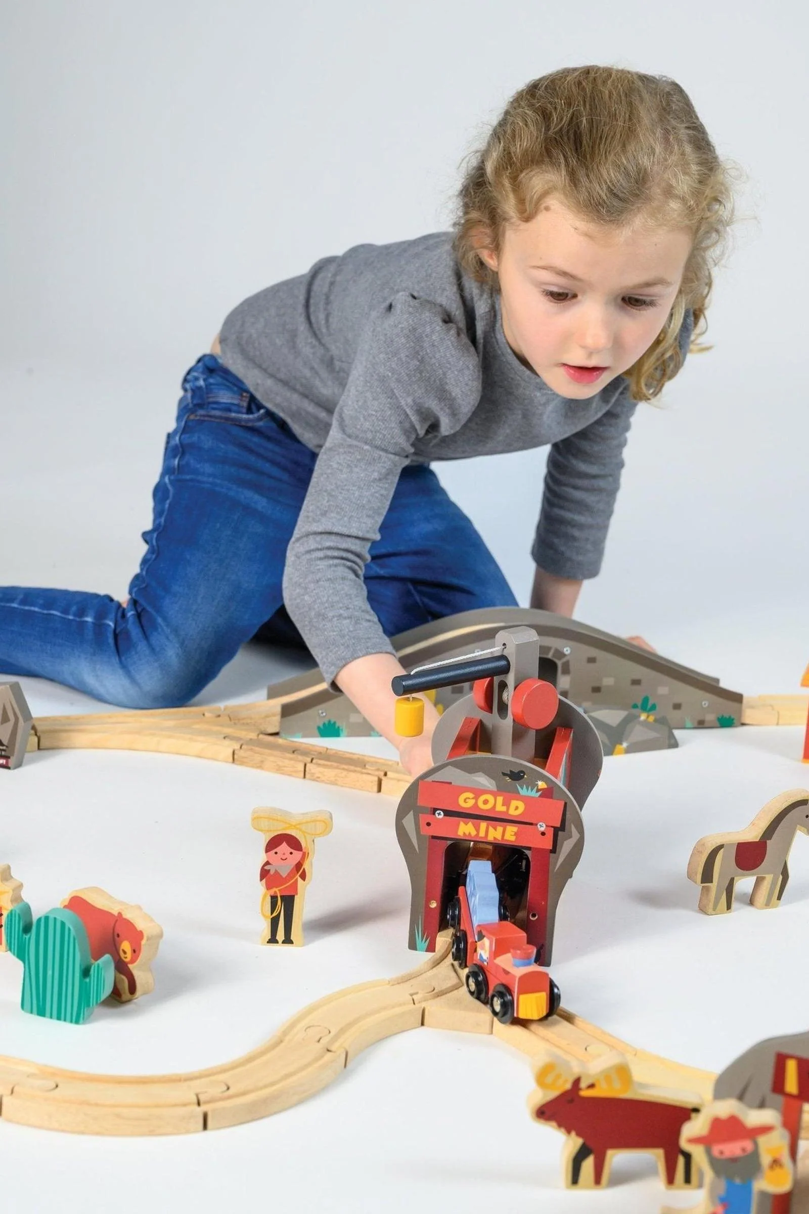 Mentari Wooden Toys, Gold Mine Train Set - Image 10