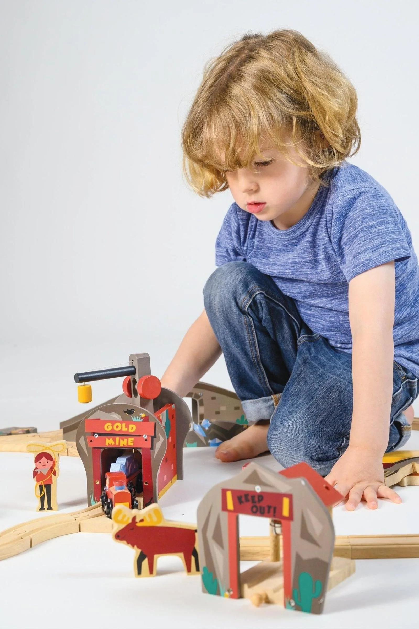 Mentari Wooden Toys, Gold Mine Train Set - Image 11