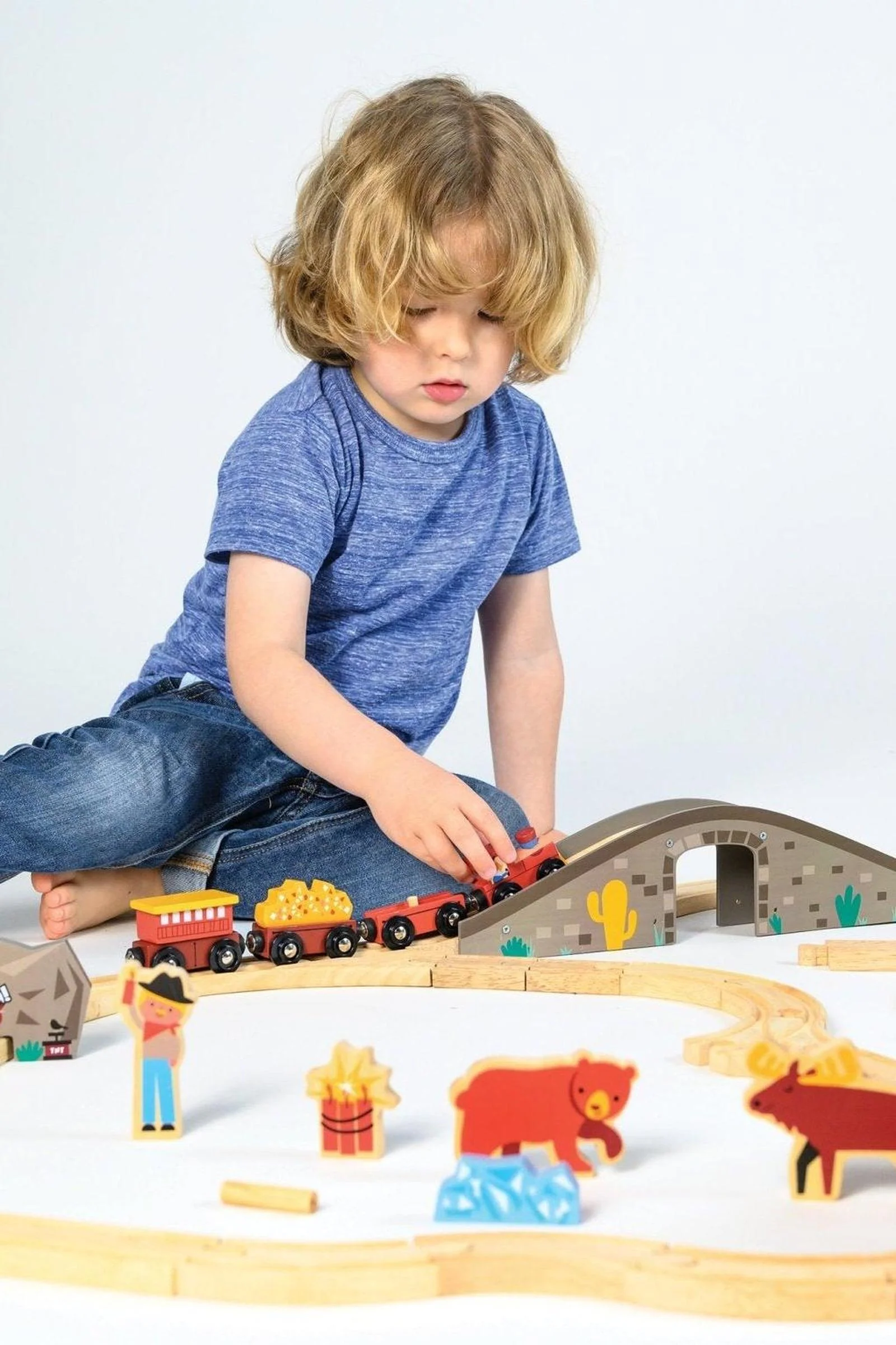 Mentari Wooden Toys, Gold Mine Train Set - Image 2