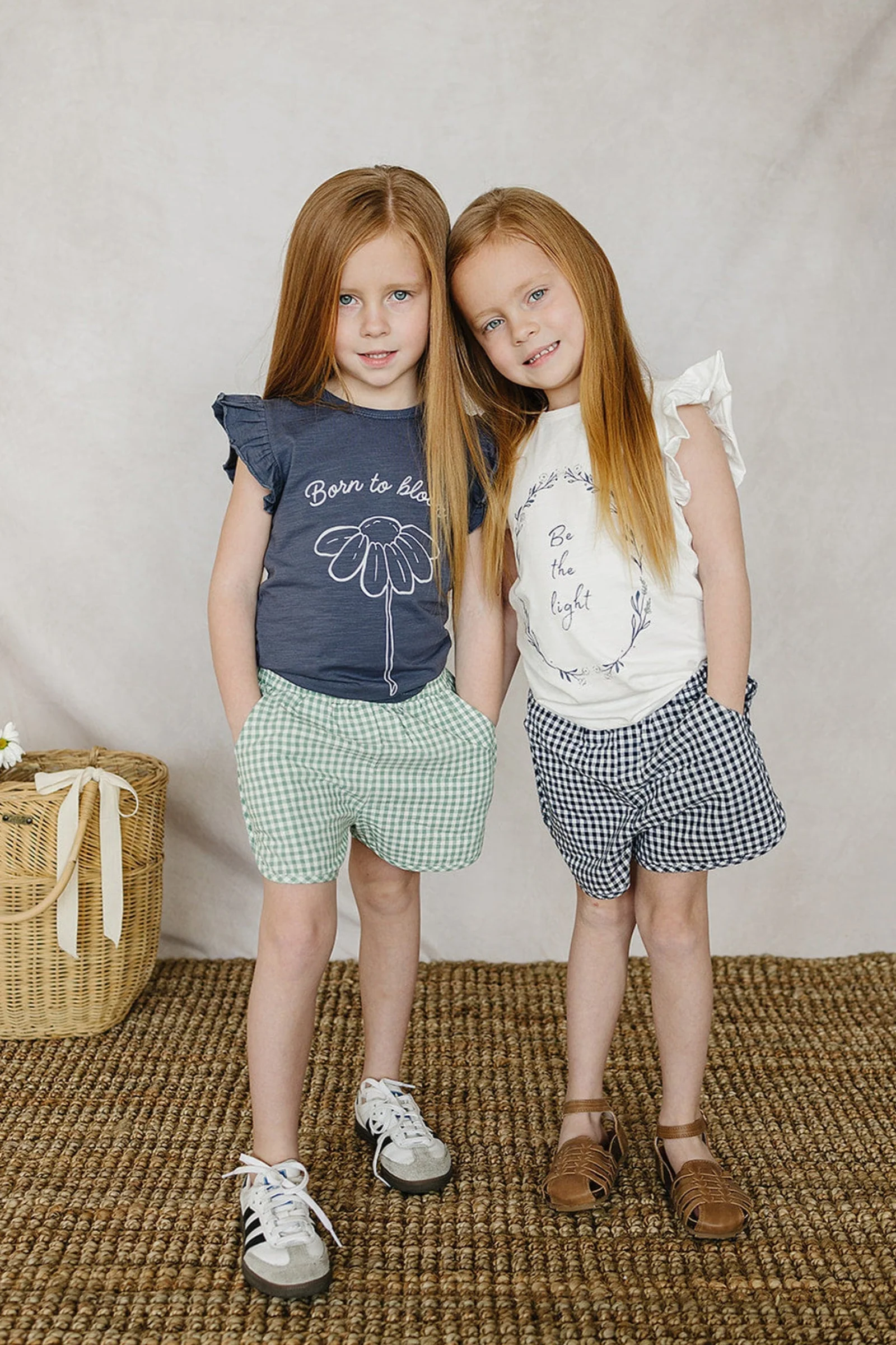 Mebie Baby Green Gingham Shorts, 100% Cotton, Baby, Toddler & Kids - Image 3