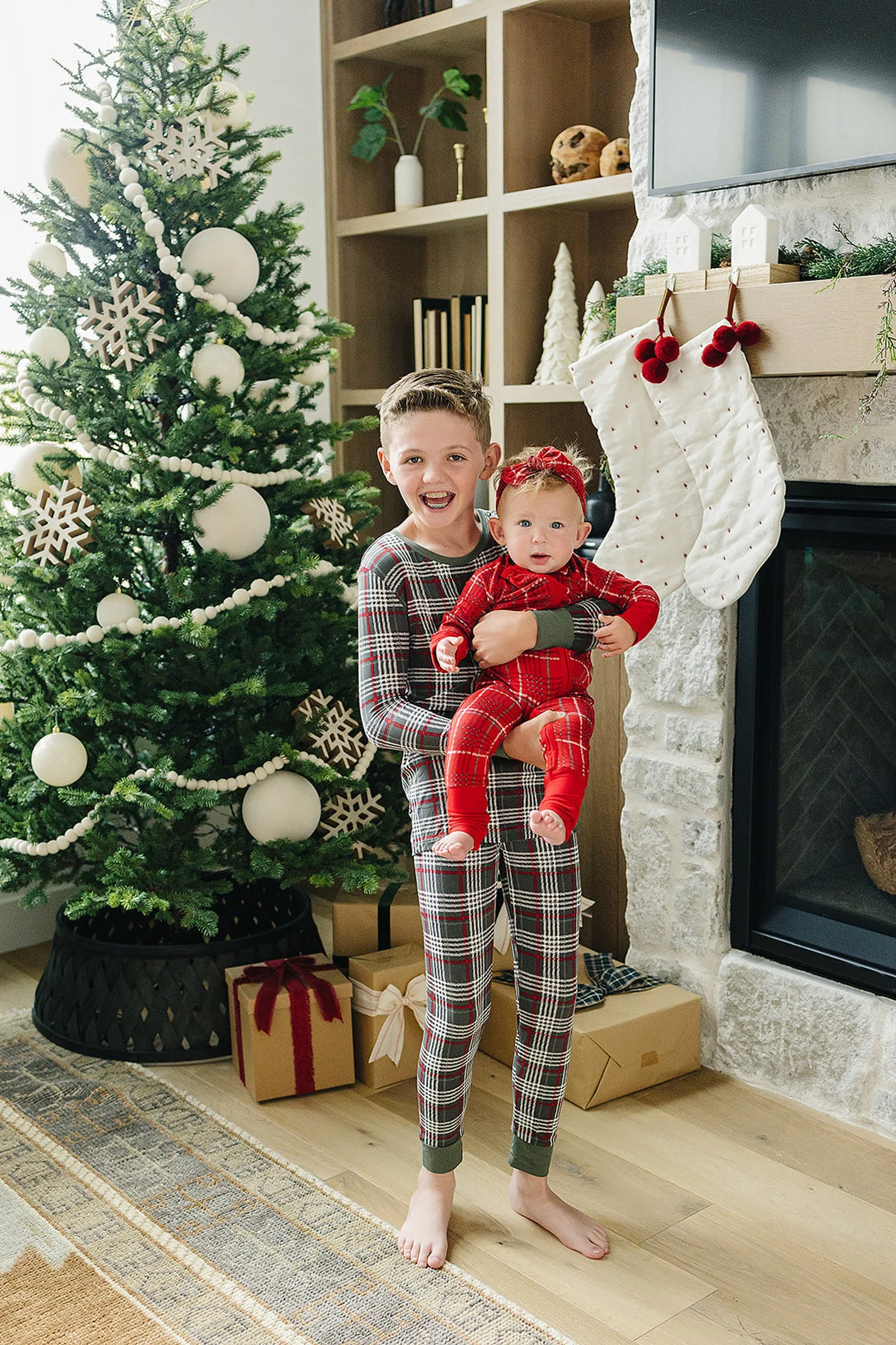 Mebie Baby Green Plaid Cozy Pajama Set, Gender Neutral, Bamboo, Gender Neutral, Baby, Toddler & Kids - Image 5